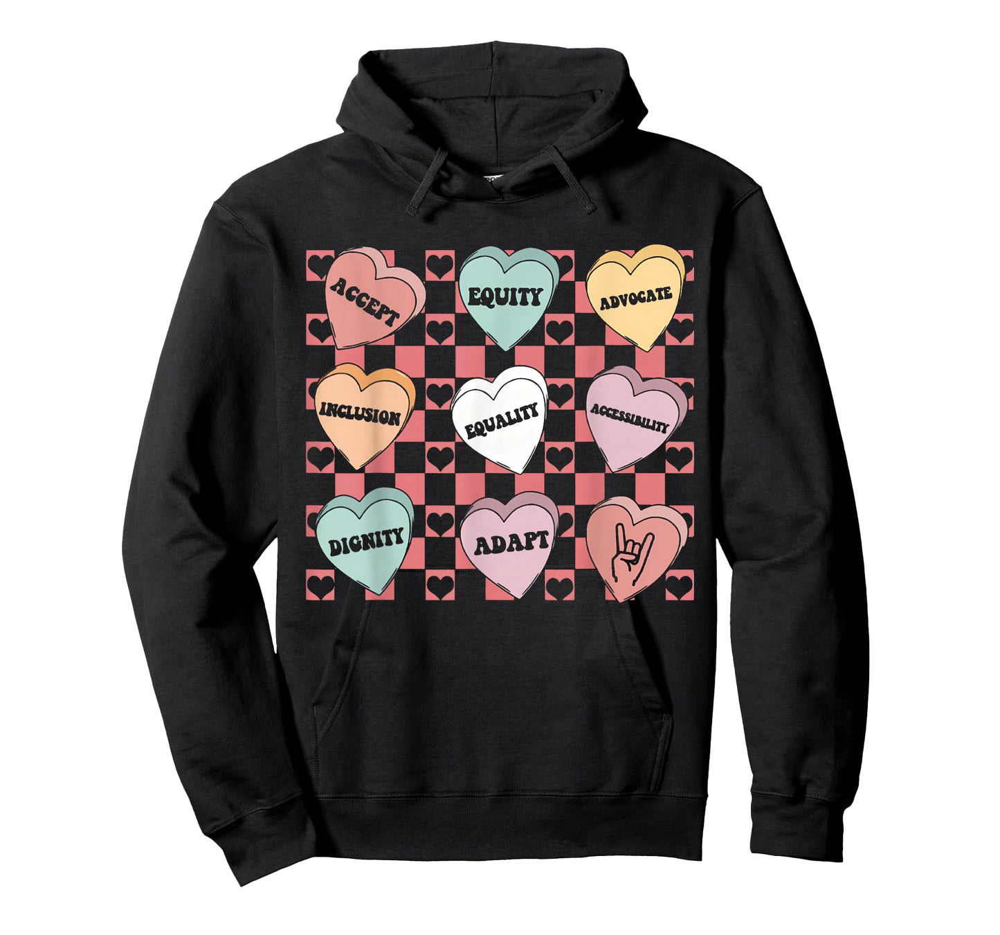 Special Education Teacher Heart Candy Valentines Autism T-Shirt