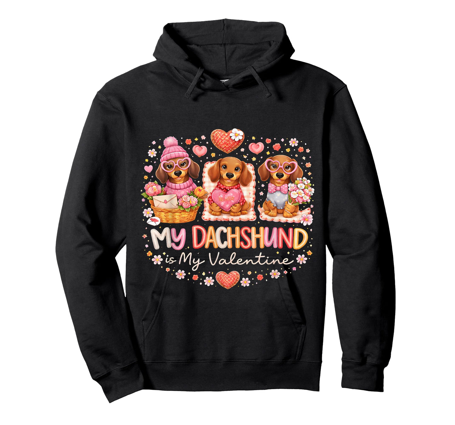 Dachshund Valentine Gift for Dog Lovers and Pet Owners T-Shirt