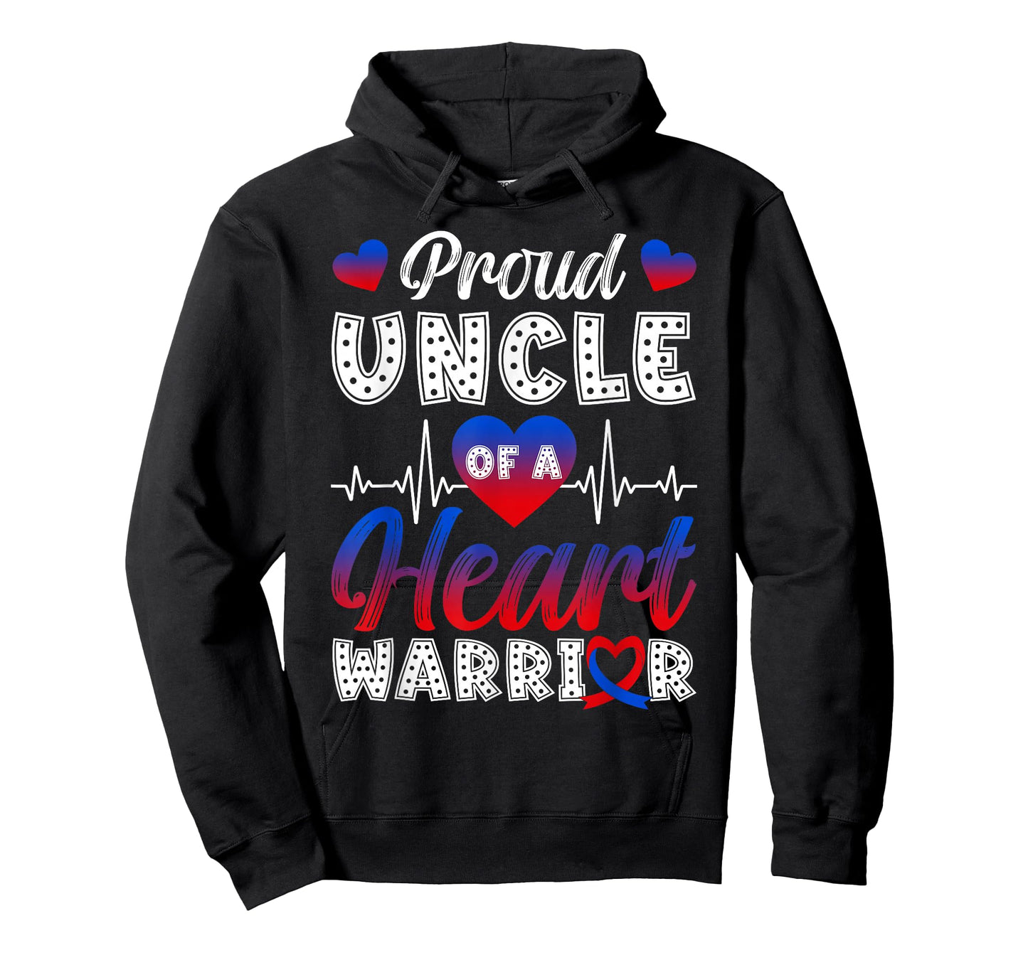 Proud Uncle of A Heart Warrior CHD Awareness Month T-Shirt