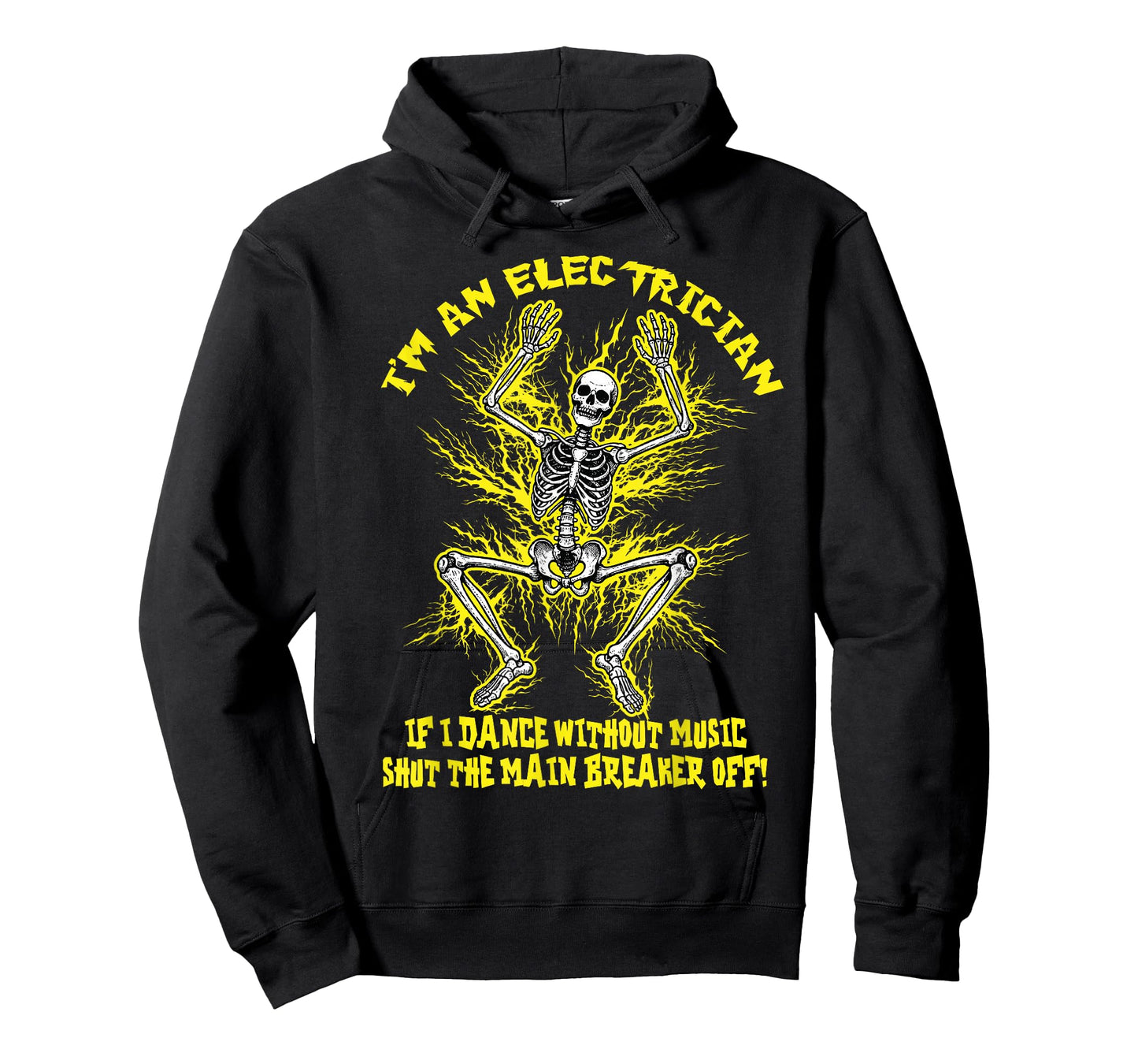 Funny Electrician Meme Dance Without Music Lineman Skeleton T-Shirt