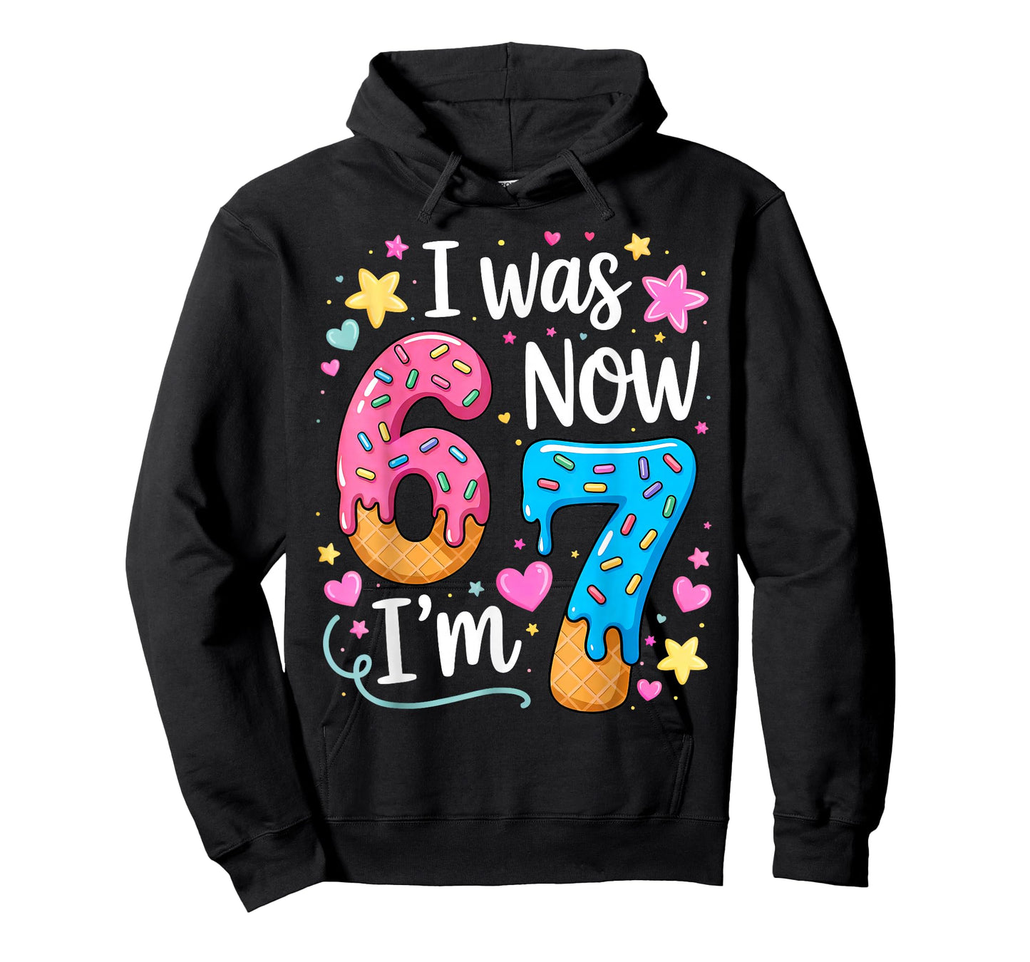 I was 6 Now I'm 7 Year Old Birthday Kids Boys Girls T-Shirt