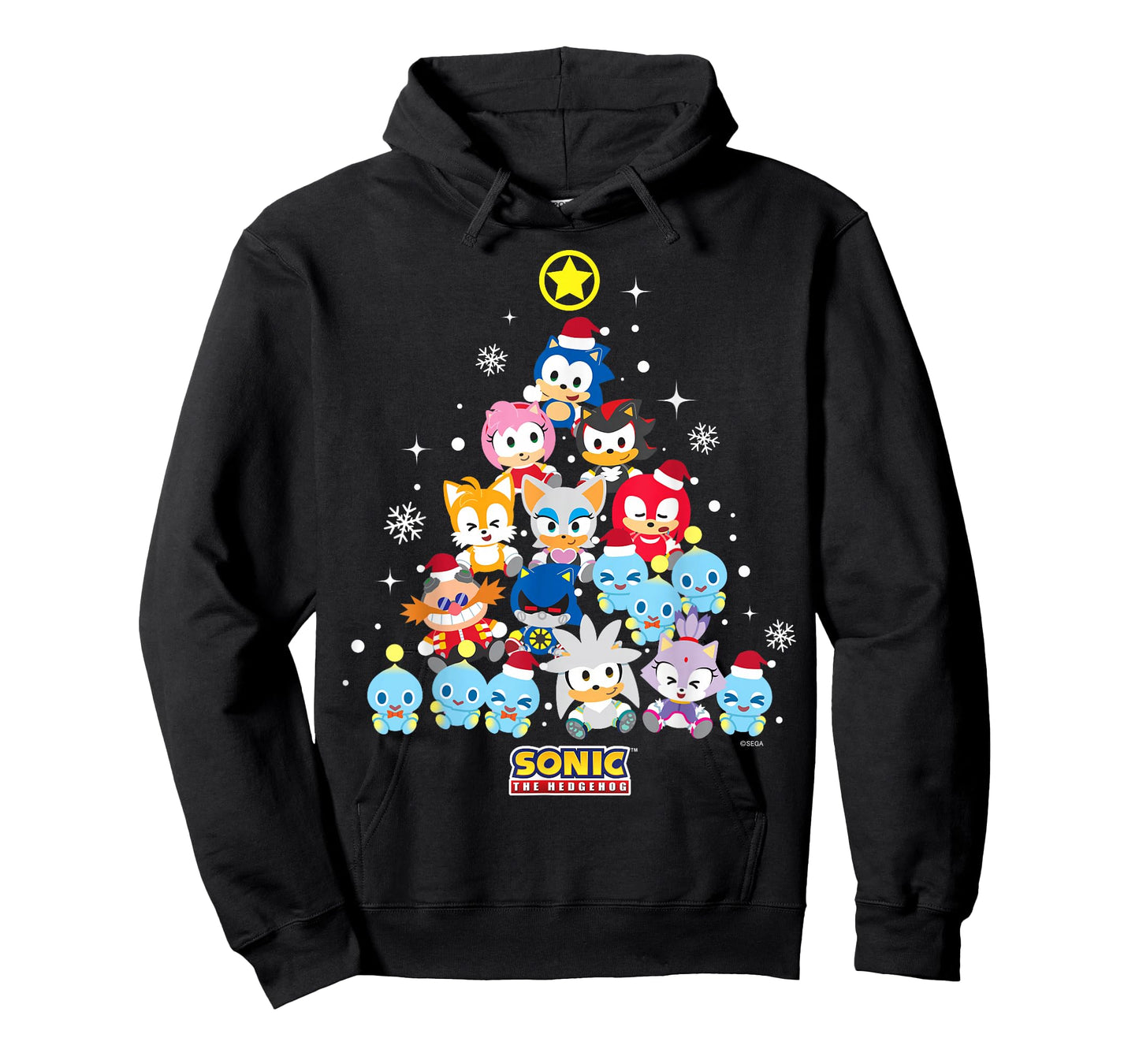 Sonic The Hedgehog - Cute Sonic and Friends Holiday T-Shirt