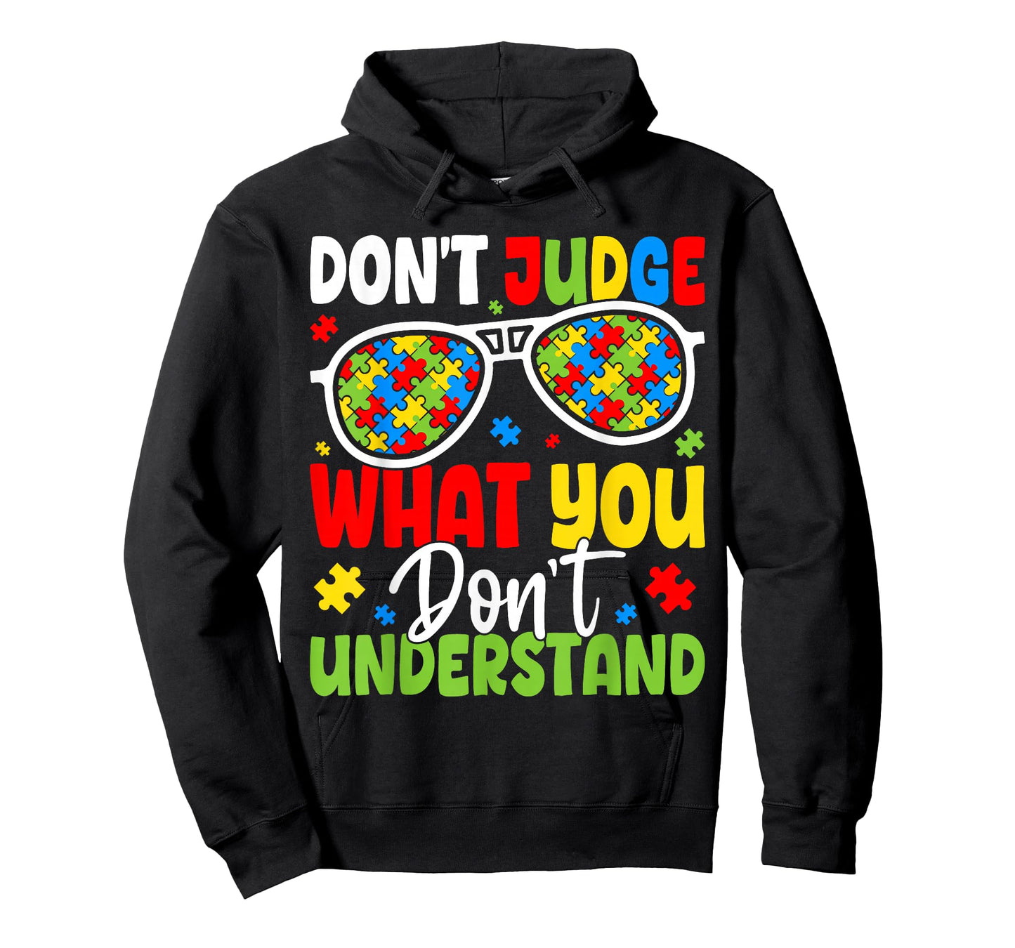 Don't Judge Autism Acceptance Awareness Puzzle T-Shirt