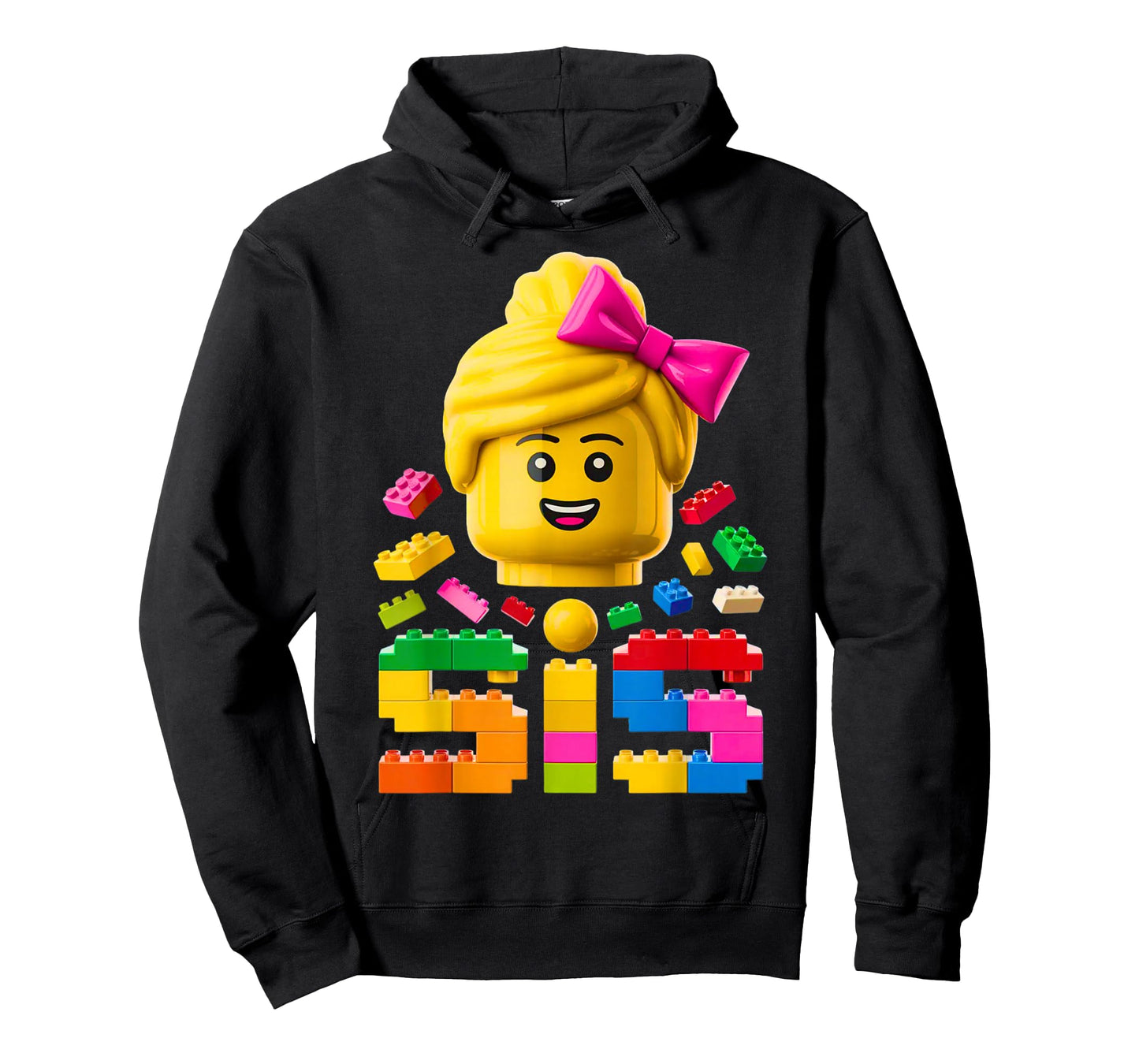 Family Sister Master Builder Building Bricks Blocks Girls T-Shirt