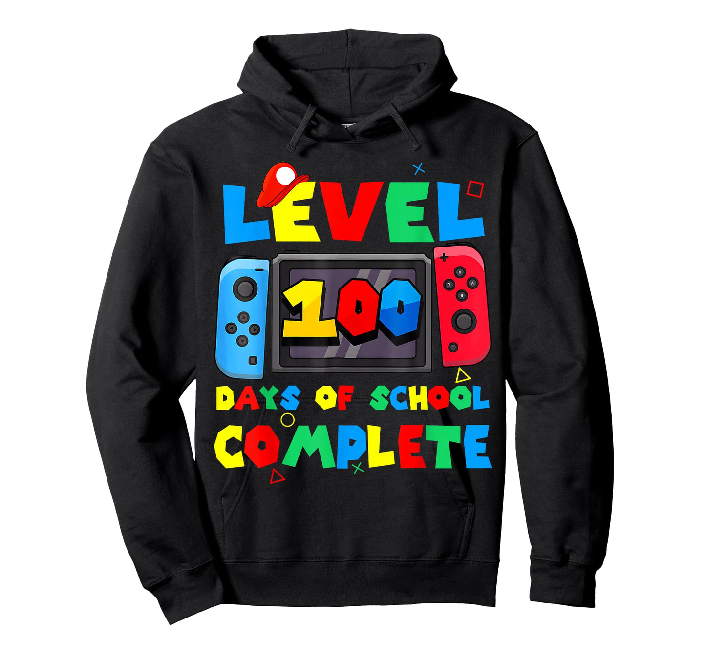 Game Controller Level 100 Days of School Complete Boys Girls T-Shirt