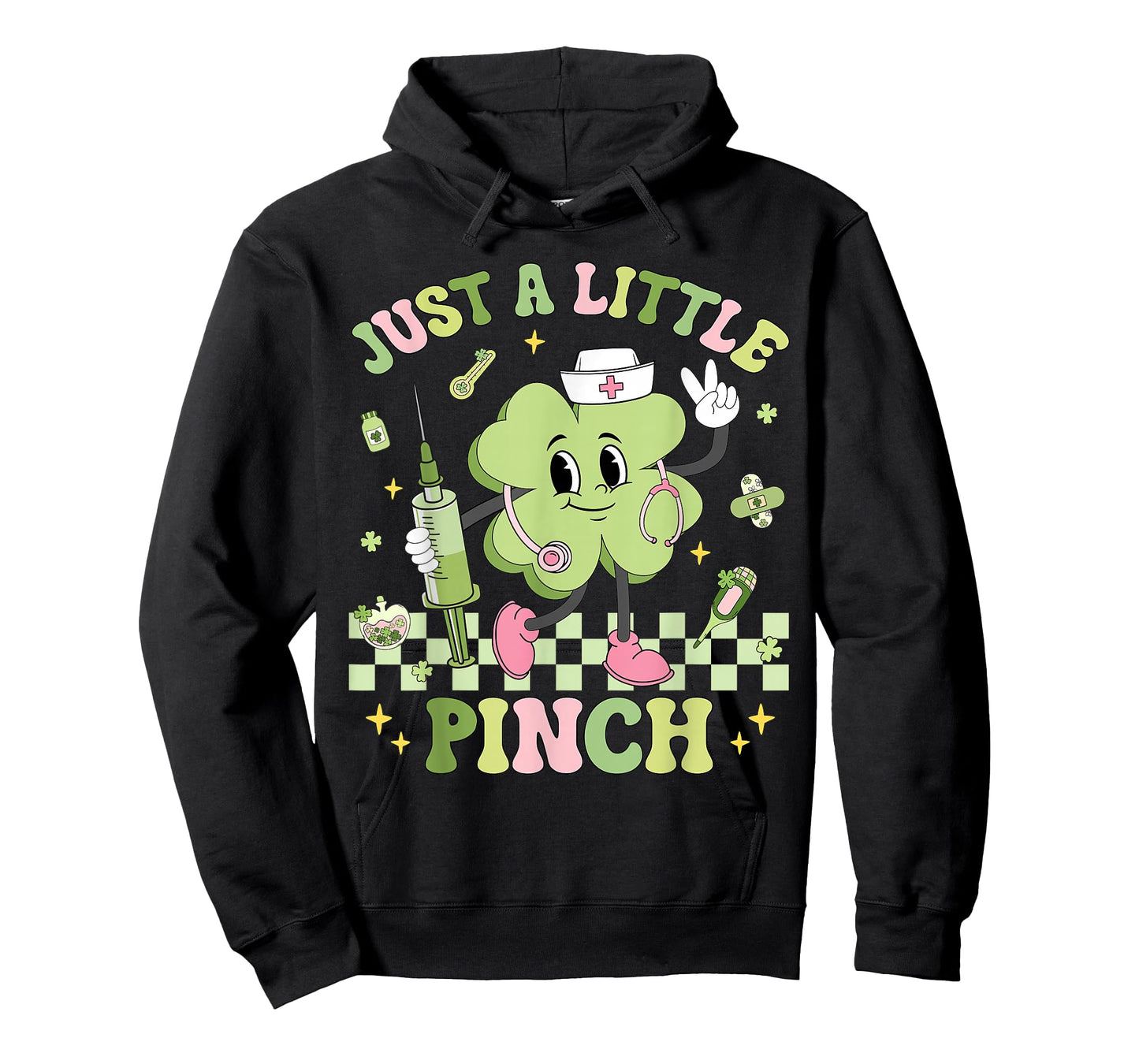 Just A Little Pinch Nurse St Patrick's Day Shamrock Irish T-Shirt