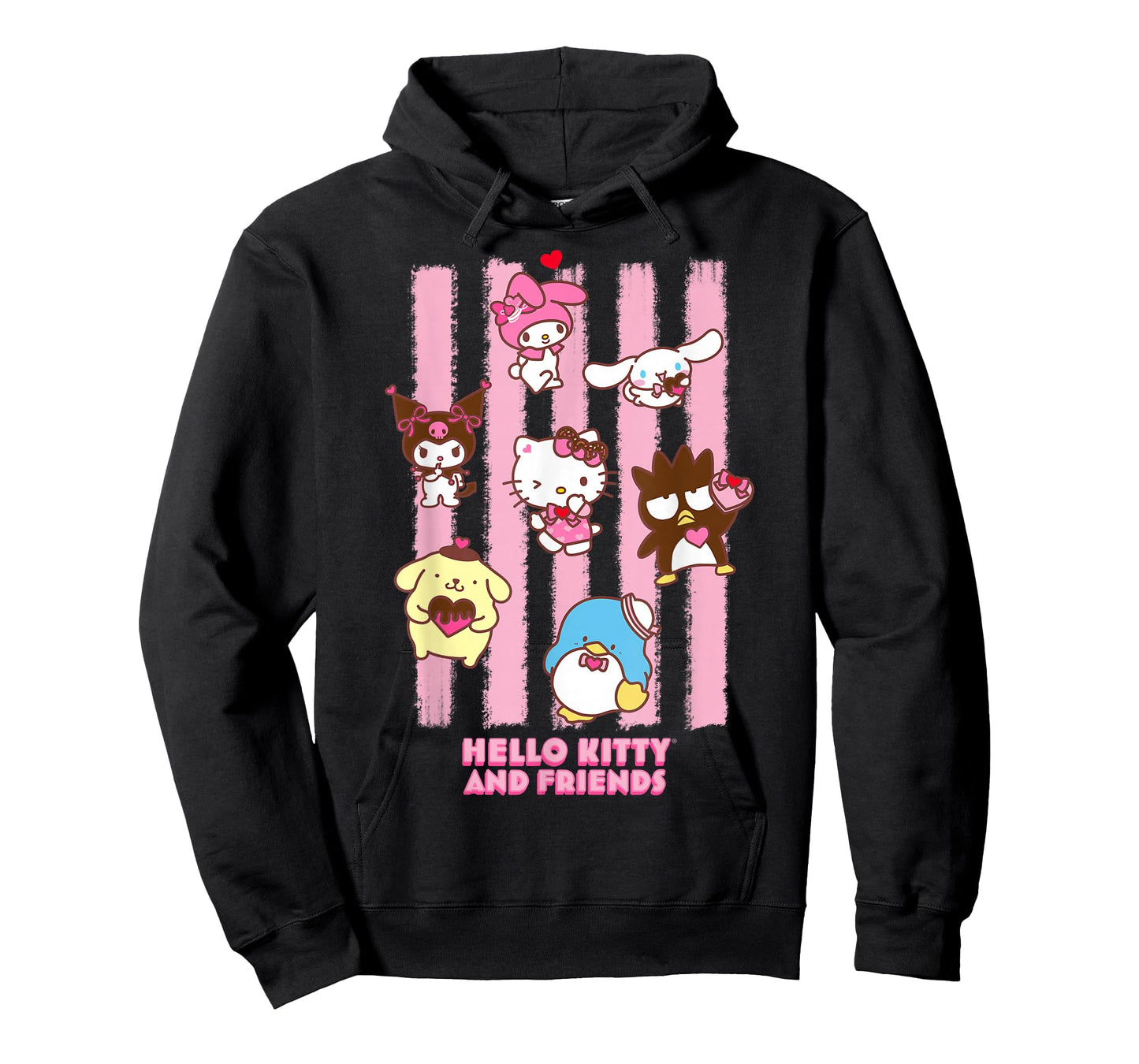 Hello Kitty and Friends My Melody Cinnamoroll Kuromi Stripes T-Shirt