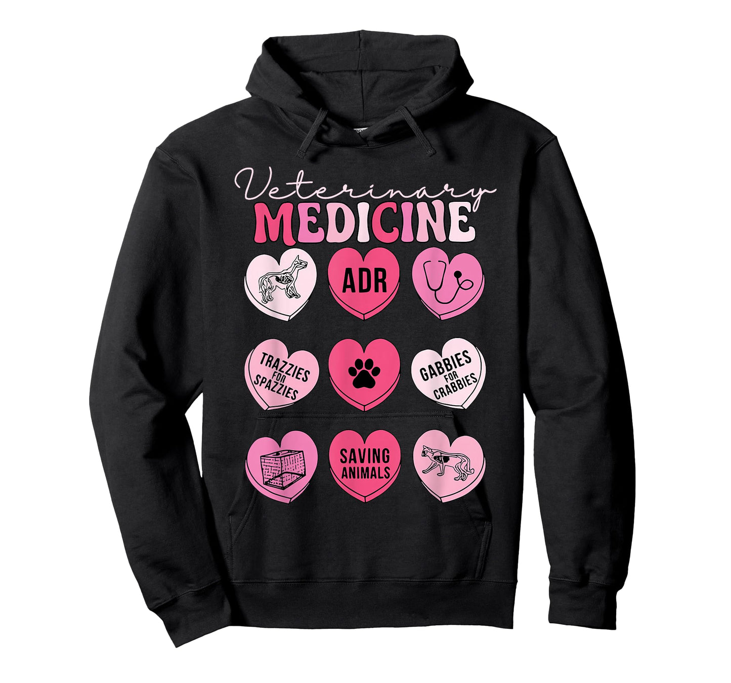 Veterinary Medicine Candy Heart Valentine Vet Tech Student T-Shirt