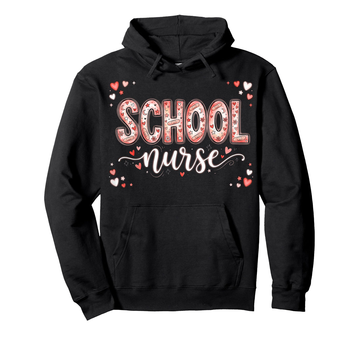 Hearts School Nurse Medical Assistant Valentines Nurses T-Shirt