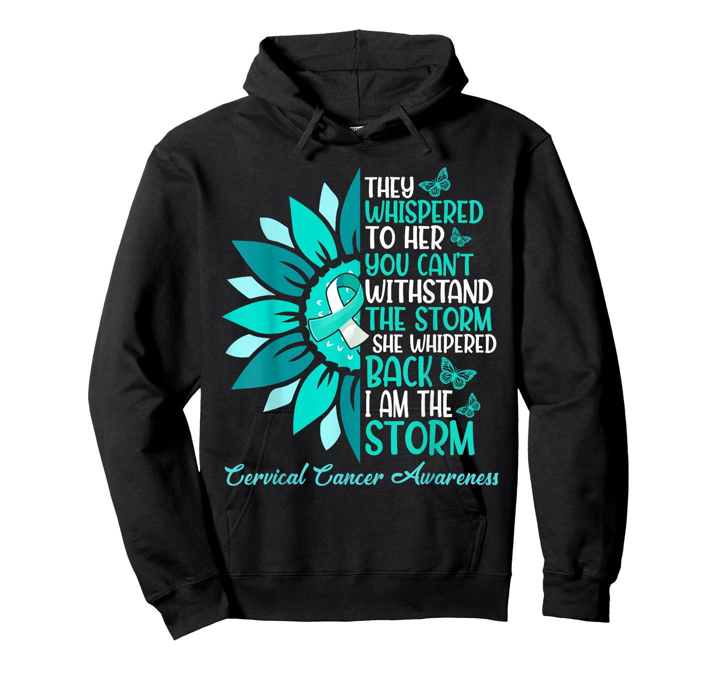 Motivation Support Squad Women Cervical Cancer Awareness T-Shirt