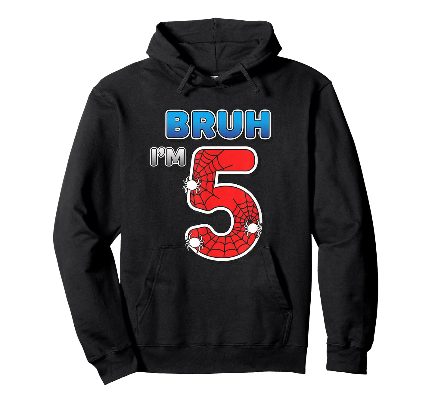 Spider Bruh I'm 5, 5th Birthday Boy T-Shirt
