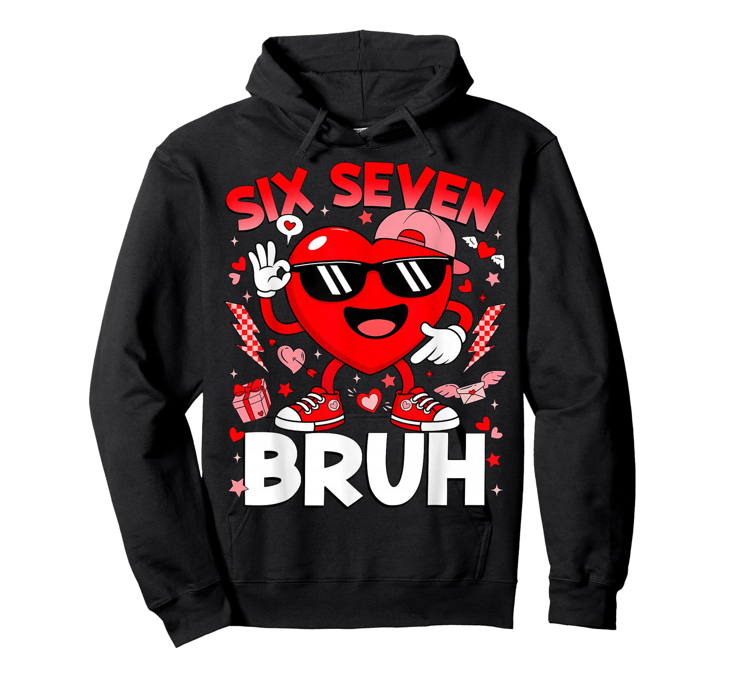 Funny Bruh 67 Valentine Six Seven Meme Gen Alpha Boys Kids T-Shirt
