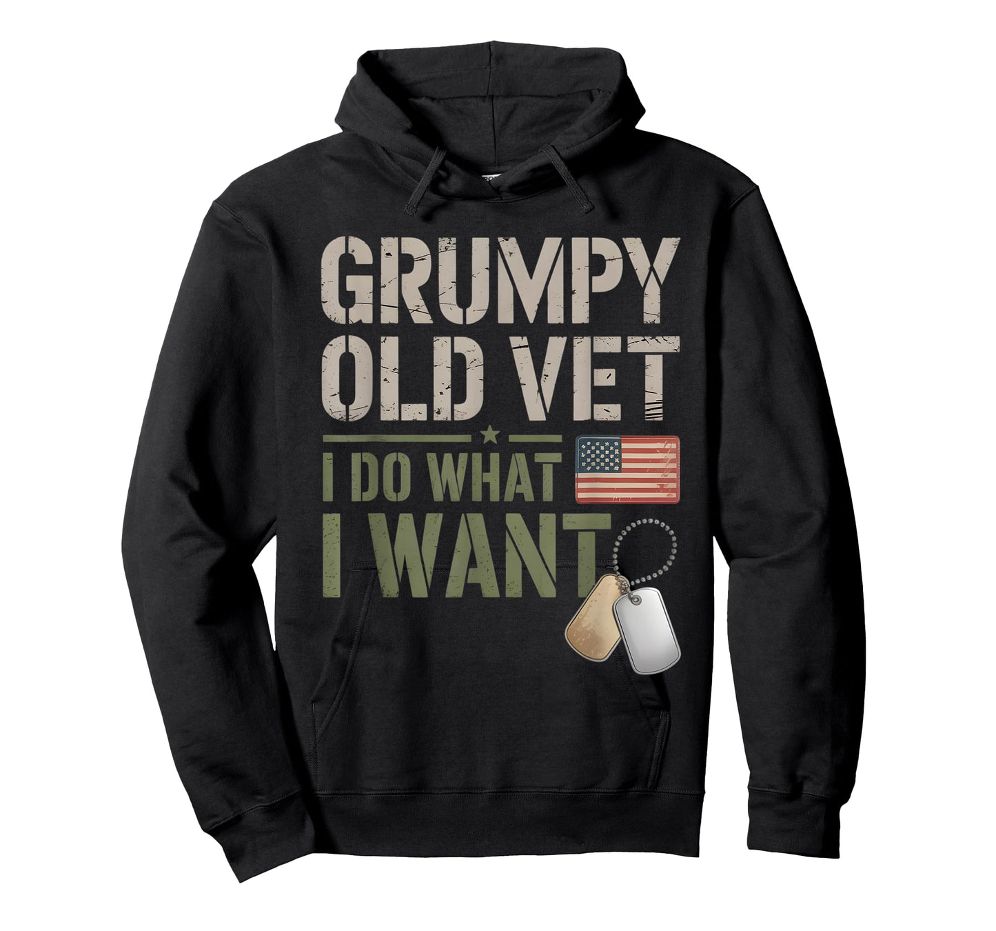 Grumpy Old Vet Old Veteran Patriotic T-Shirt