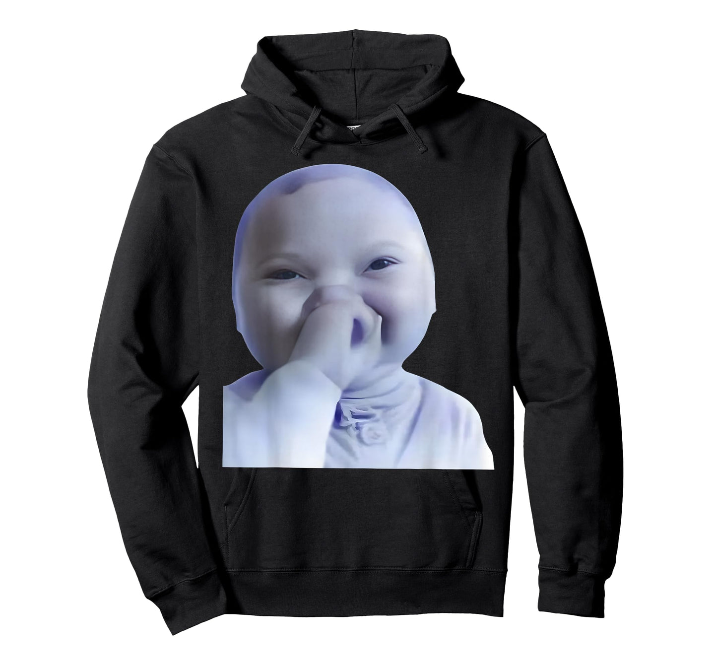 Funny AI Baby Laughing Meme Graphic Gen Z Humor Viral Meme T-Shirt