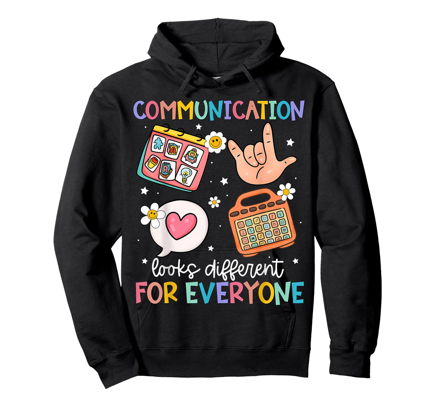 Communication Looks Different for Everyone SPED Teacher ASD T-Shirt
