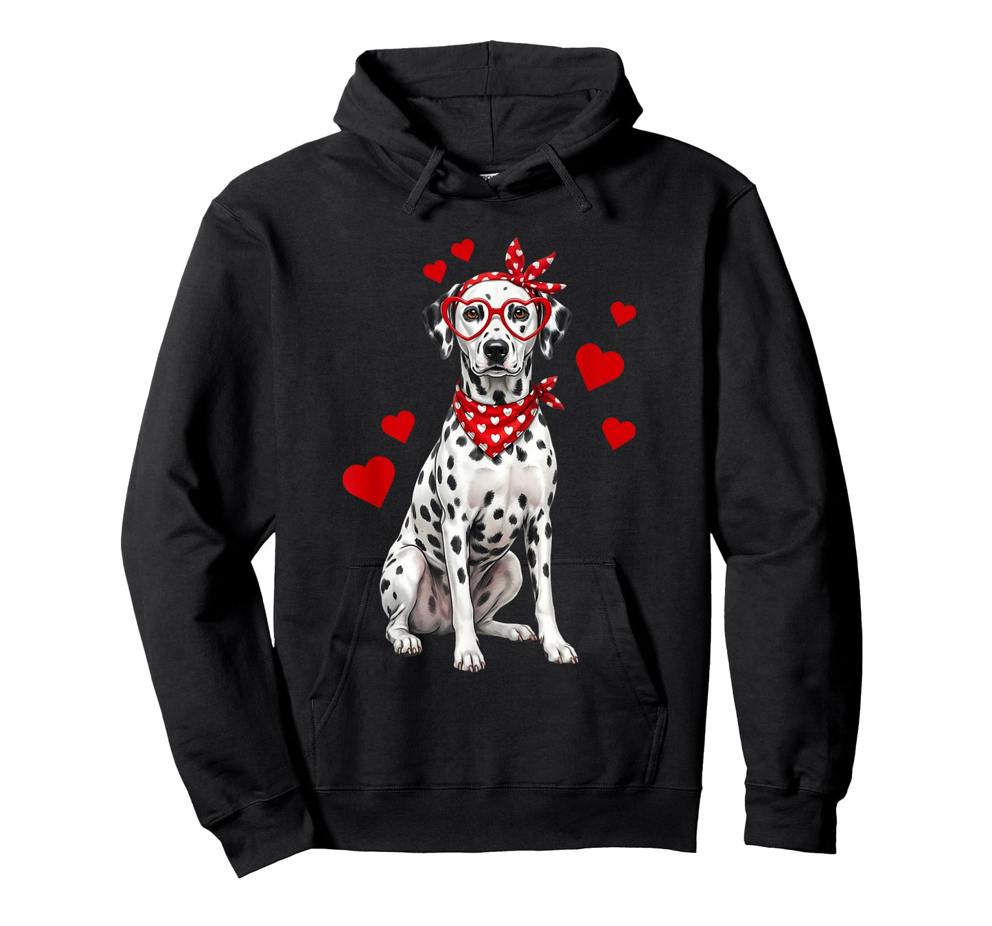 Dalmatian Valentines Day Dog Lover Heart T-Shirt