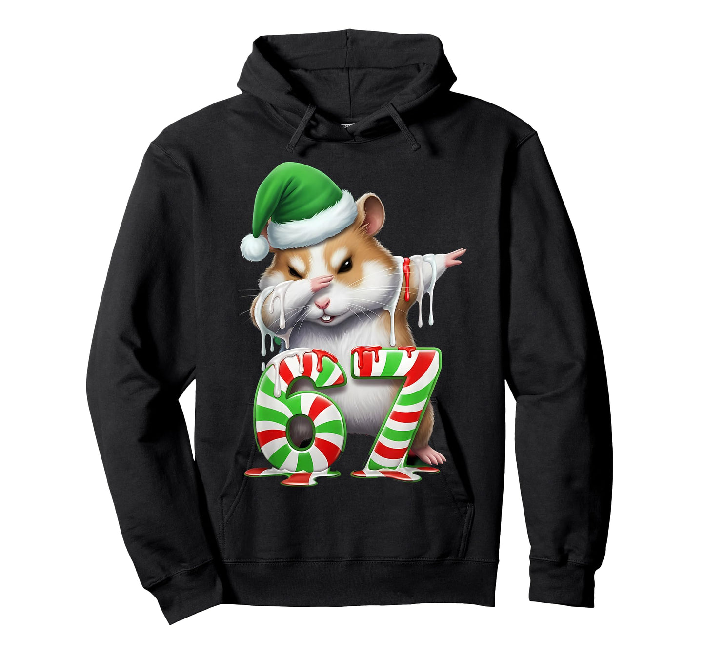 67 Christmas Funny 67 Brainrot Youth Kids Hamster 67 T-Shirt