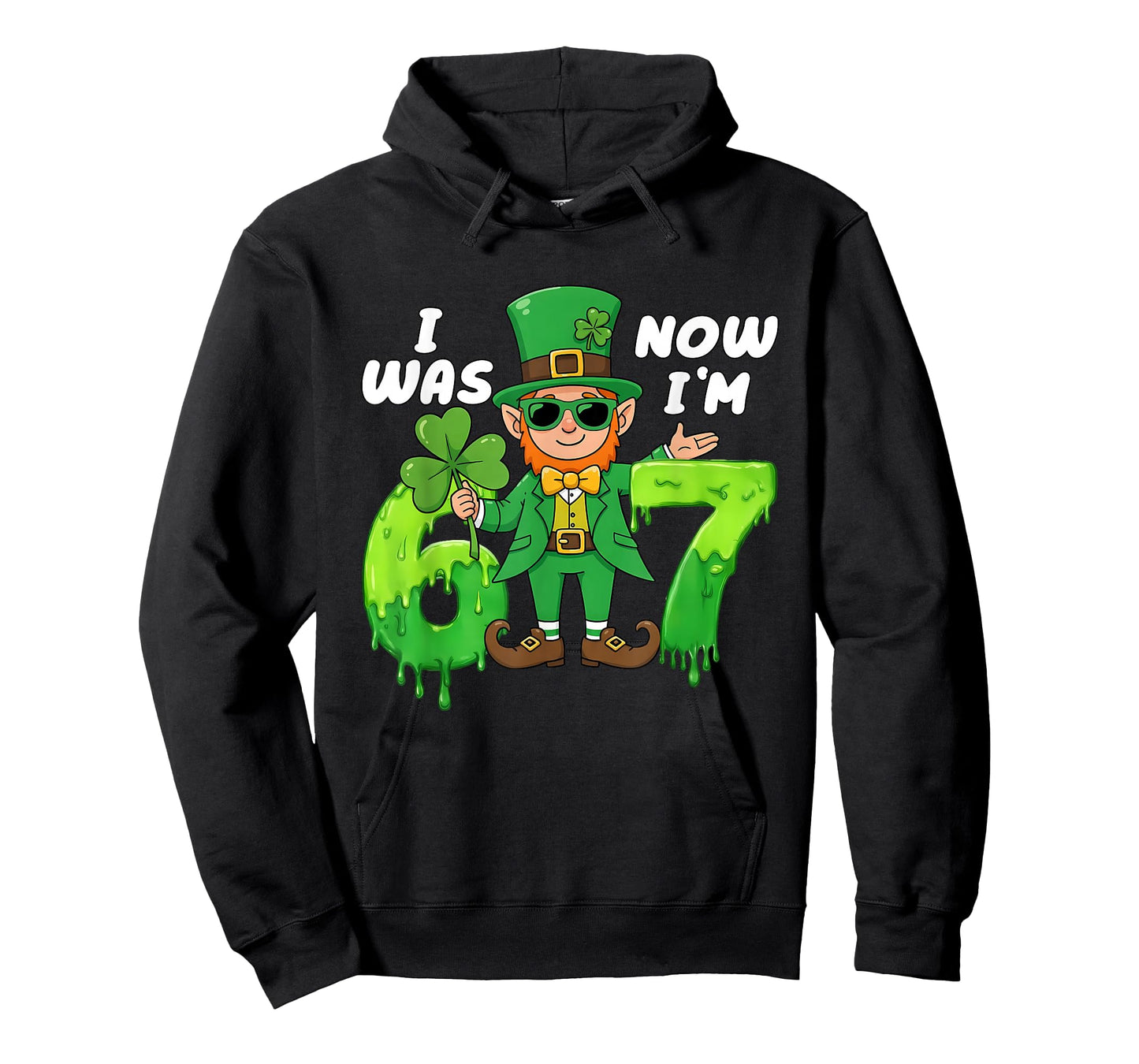 I was 6 Now Im 7 Leprechaun St Patricks Day 7th Birthday Boy T-Shirt