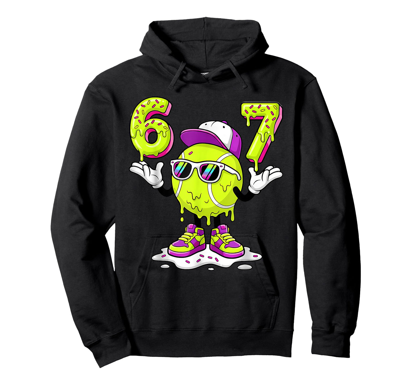 Six Seven Meme Tennis Ice Cream Drip 67 for Kids Boys T-Shirt