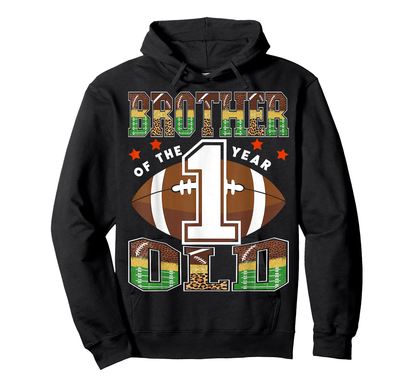 Brother of The 1 Year Old Football First Birthday Kid T-Shirt