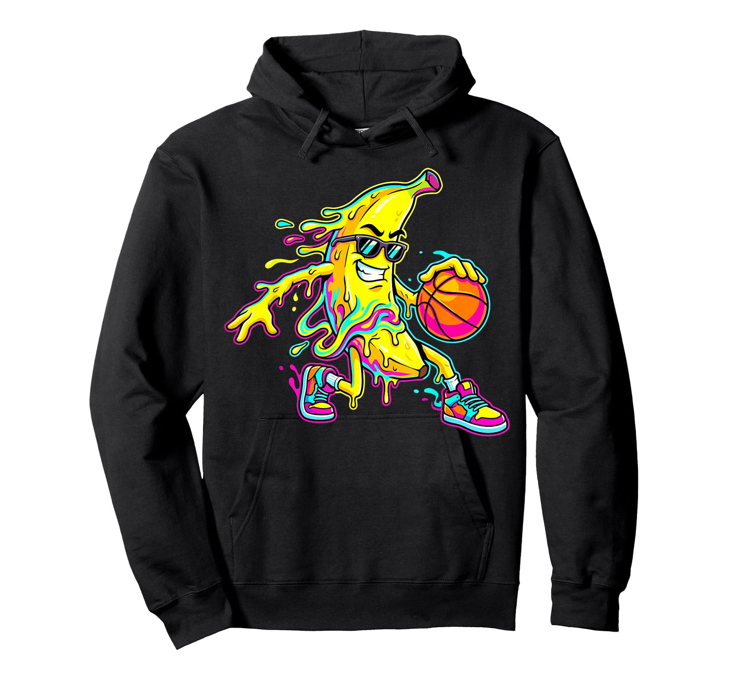 Funny Banana Basketball Drip Sport Youth Boys Girls Kids T-Shirt