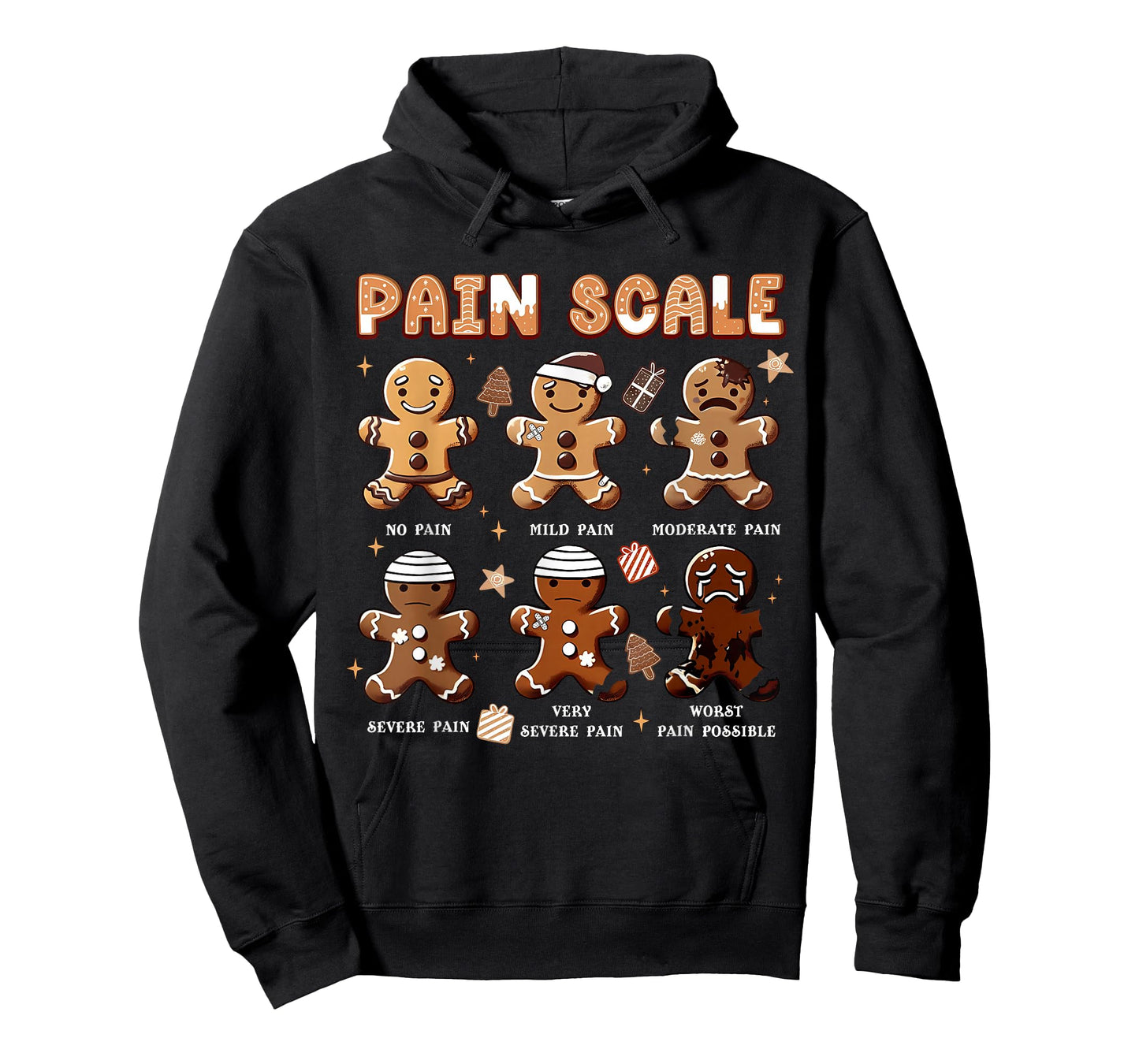 Pain Scale Snowman Nurse Christmas Xmas Snow Pajamas Holiday T-Shirt