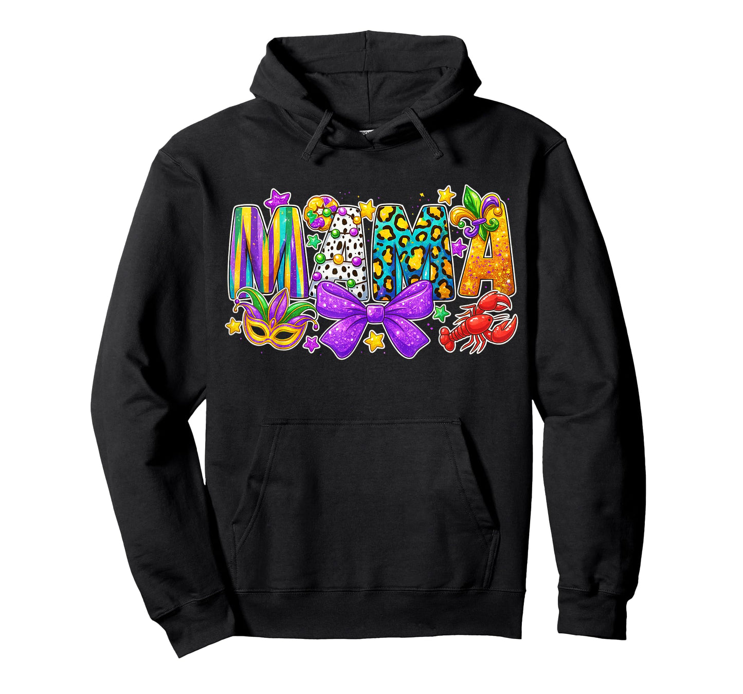 Mardi Gras Mama Coquette Bow Fat Tuesday Louisiana T-Shirt