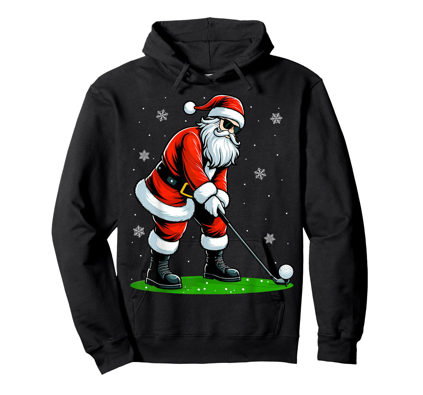 Christmas Golf Santa Golfer Xmas Funny Christmas Golfing T-Shirt