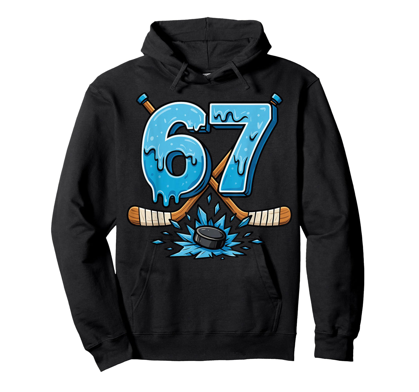 67 Hockey Drip Funny Six Seven Youth Hockey Meme for Boys T-Shirt