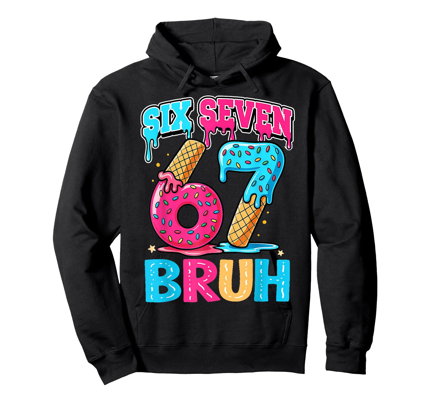 67 Ice Cream 6 7 Meme Bruh 6-7 Pajamas Six Seven Kids Boys T-Shirt