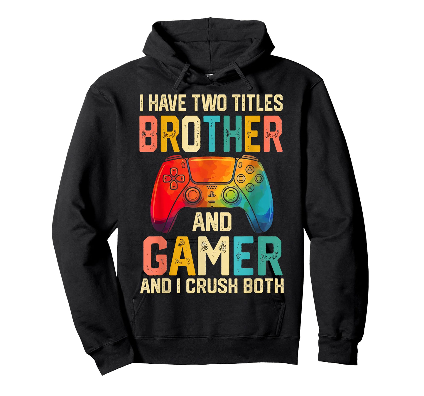 Funny Brother Gamer Graphic Tee Men Boys Teens Video Gaming T-Shirt