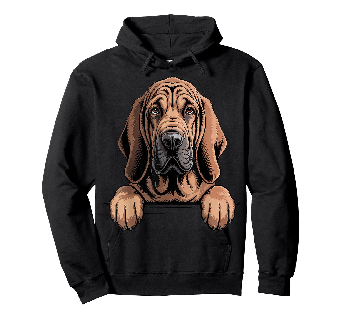 Bloodhound Funny Peeking Pocket Puppy Dog Lover T-Shirt