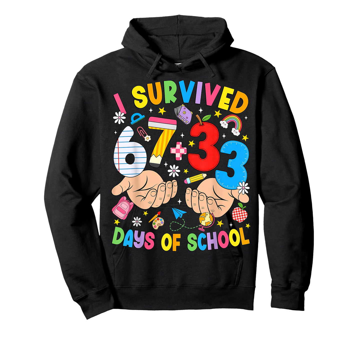 I Survived 67 33 Days of School Six Seven Meme Teachers Kids T-Shirt