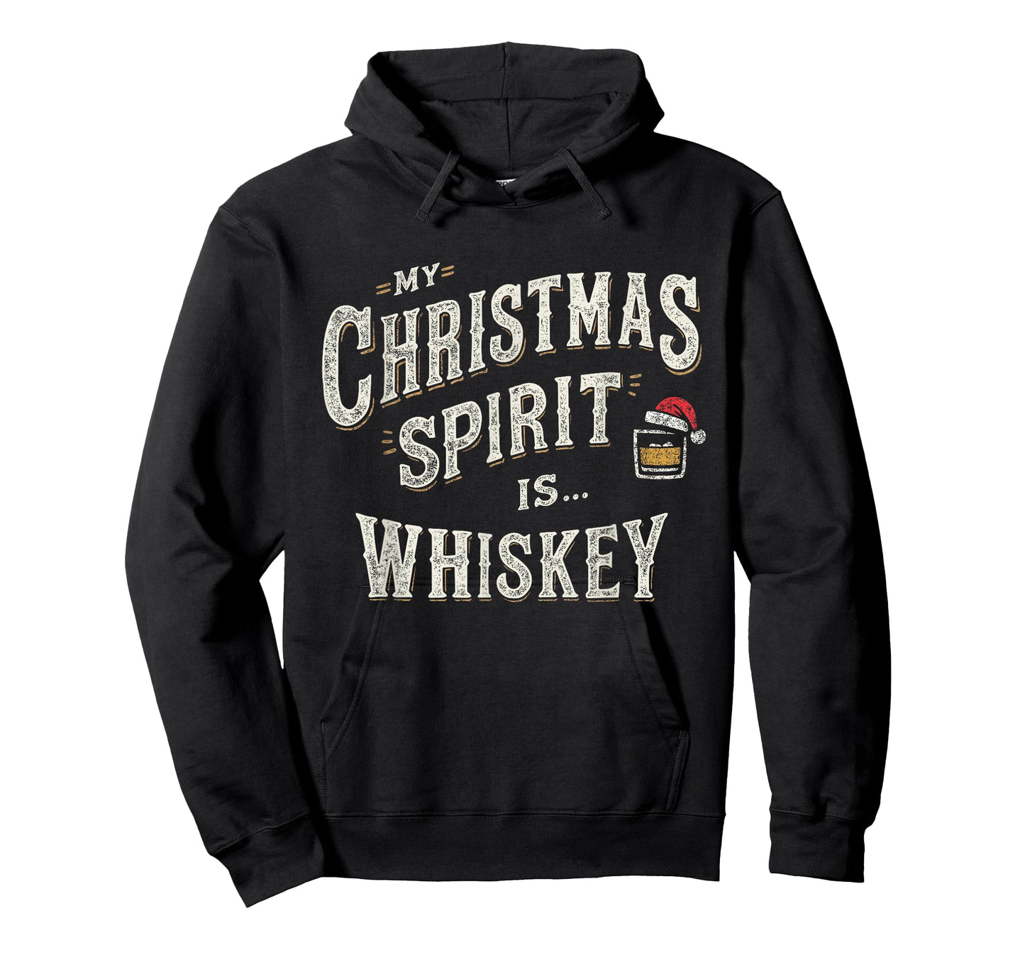 My Christmas Spirit is Whiskey Funny Xmas Whisky Drinkers T-Shirt