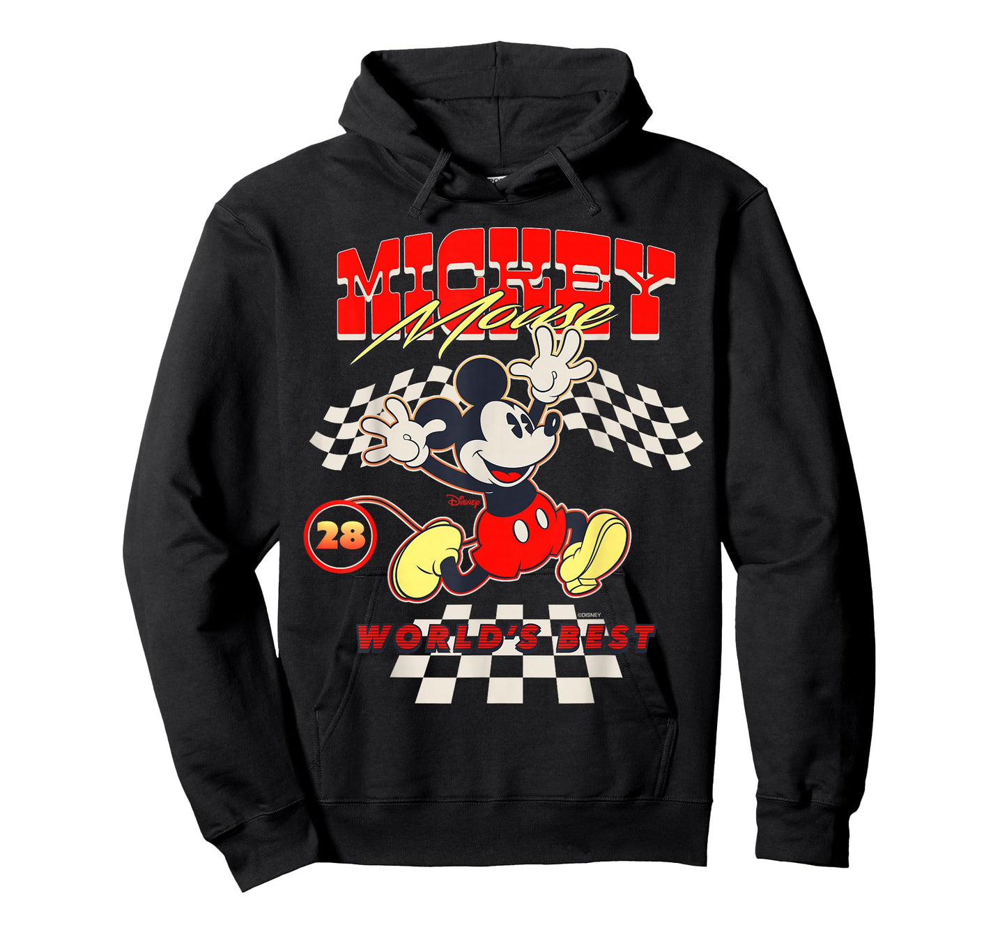 Disney Mickey and Friends 28 Racing Checkered Look T-Shirt