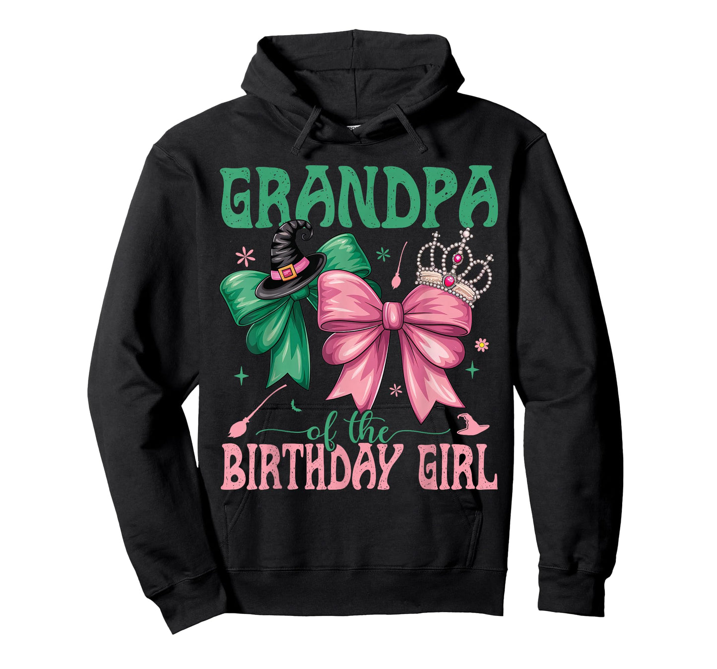 Grandpa of The Birthday Girl Matching Witch Family Bday Part T-Shirt