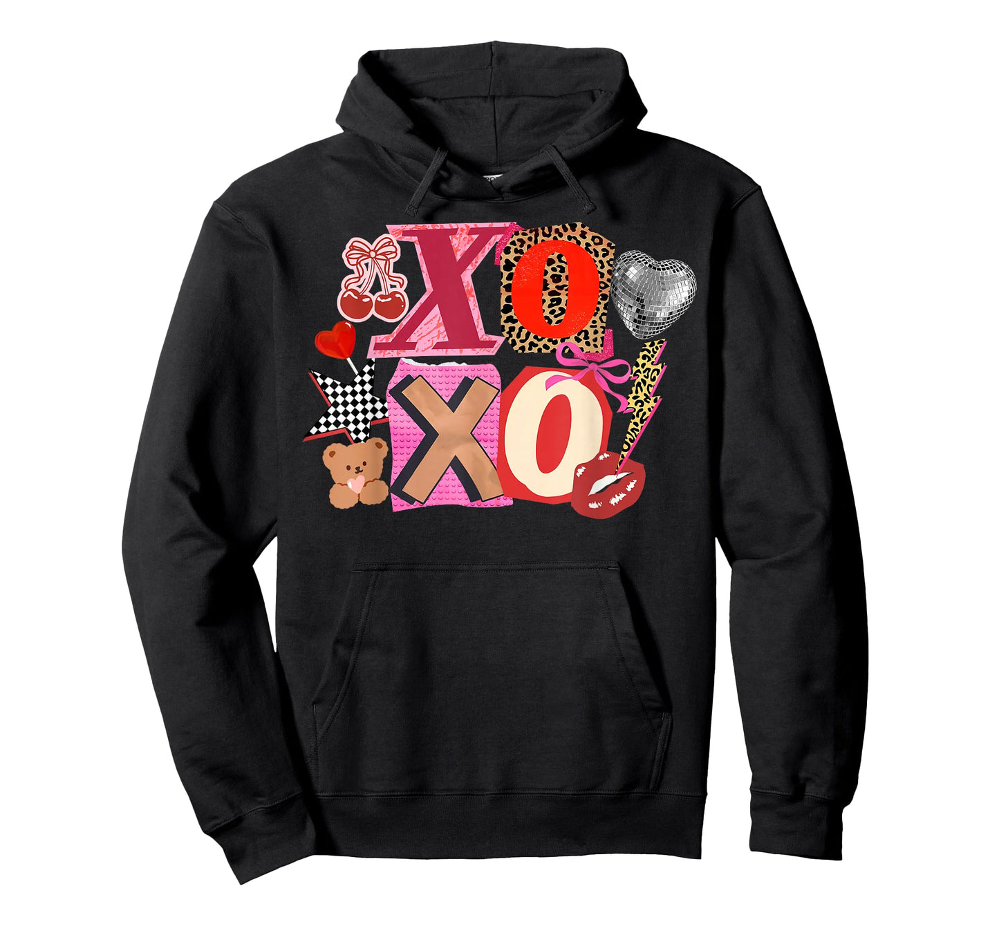 Cute Valentine XOXO Funny Valentine Hearts Lover Girl Women T-Shirt