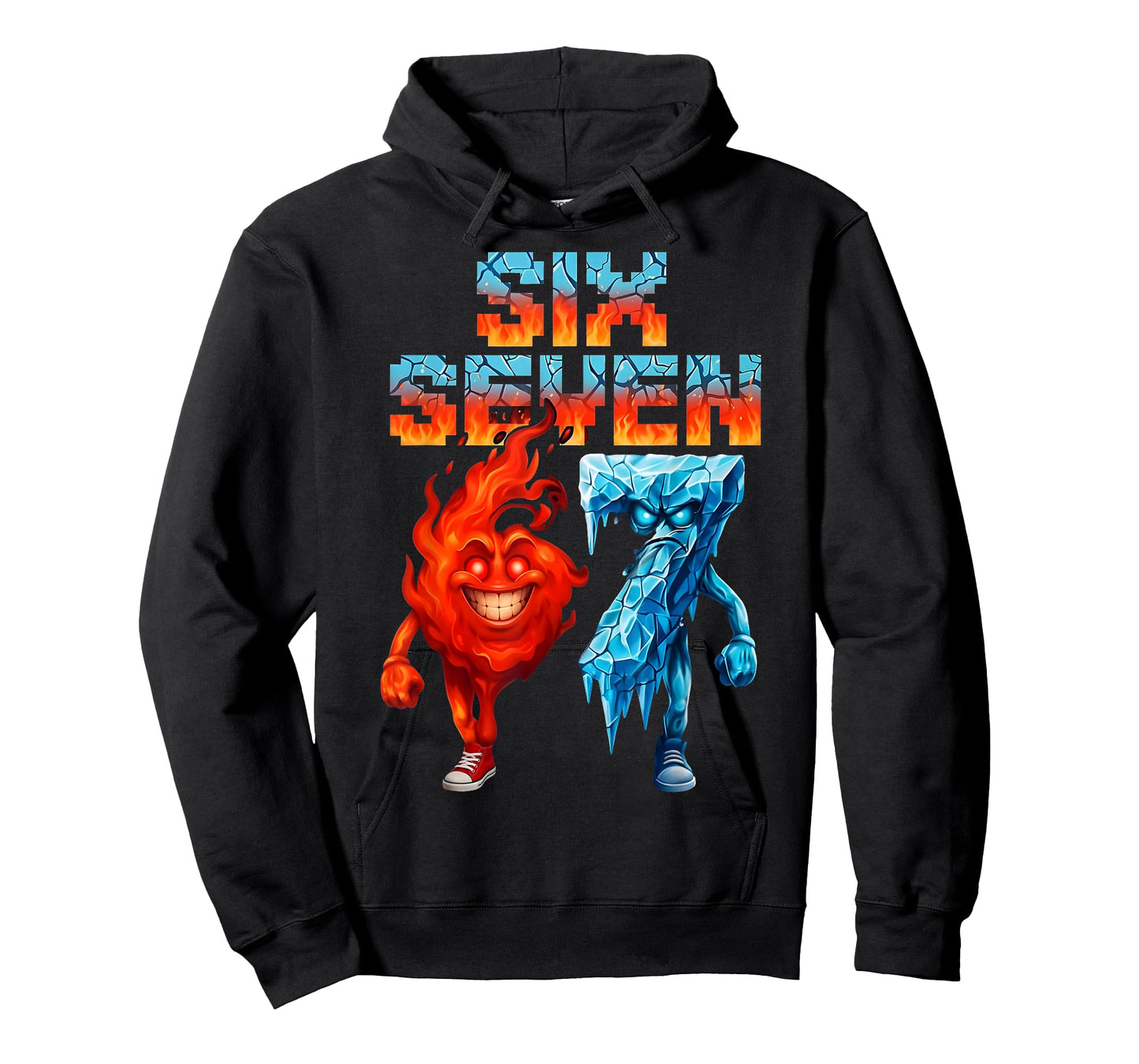 Funny Six Seven 67 Brainrot Meme Gift for Teen Boys Kids T-Shirt