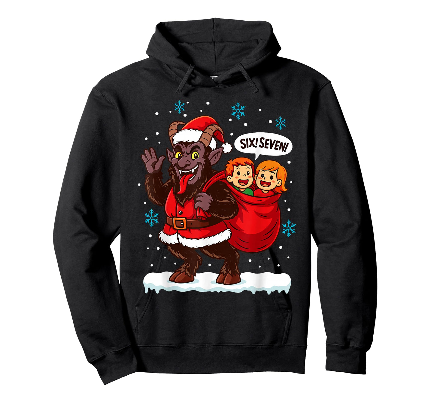 Six Seven Krampus Men Women Kids Ugly Christmas T-Shirt
