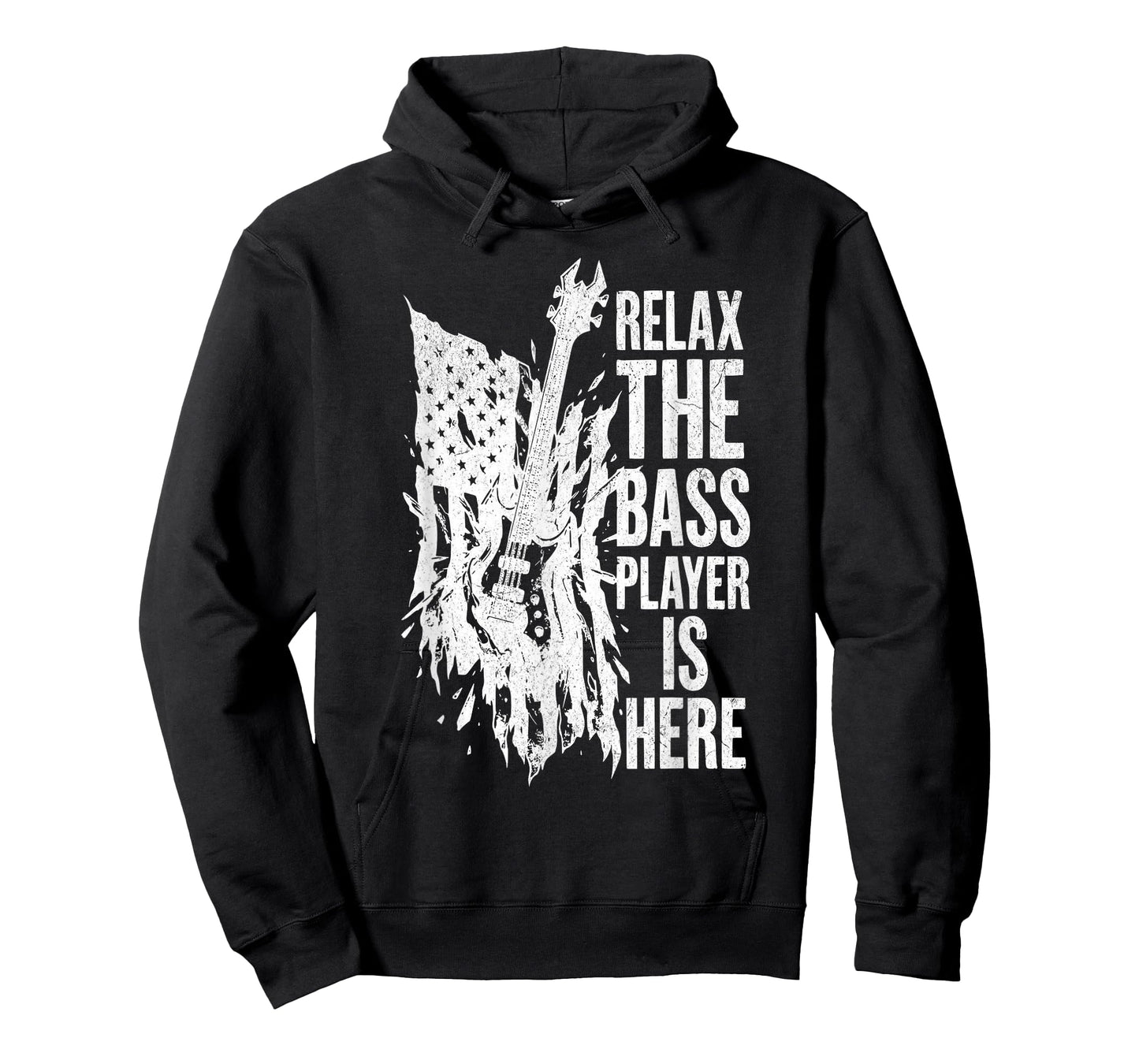Relax The Bass Player is Here Bass Guitar Musician Guitarist T-Shirt