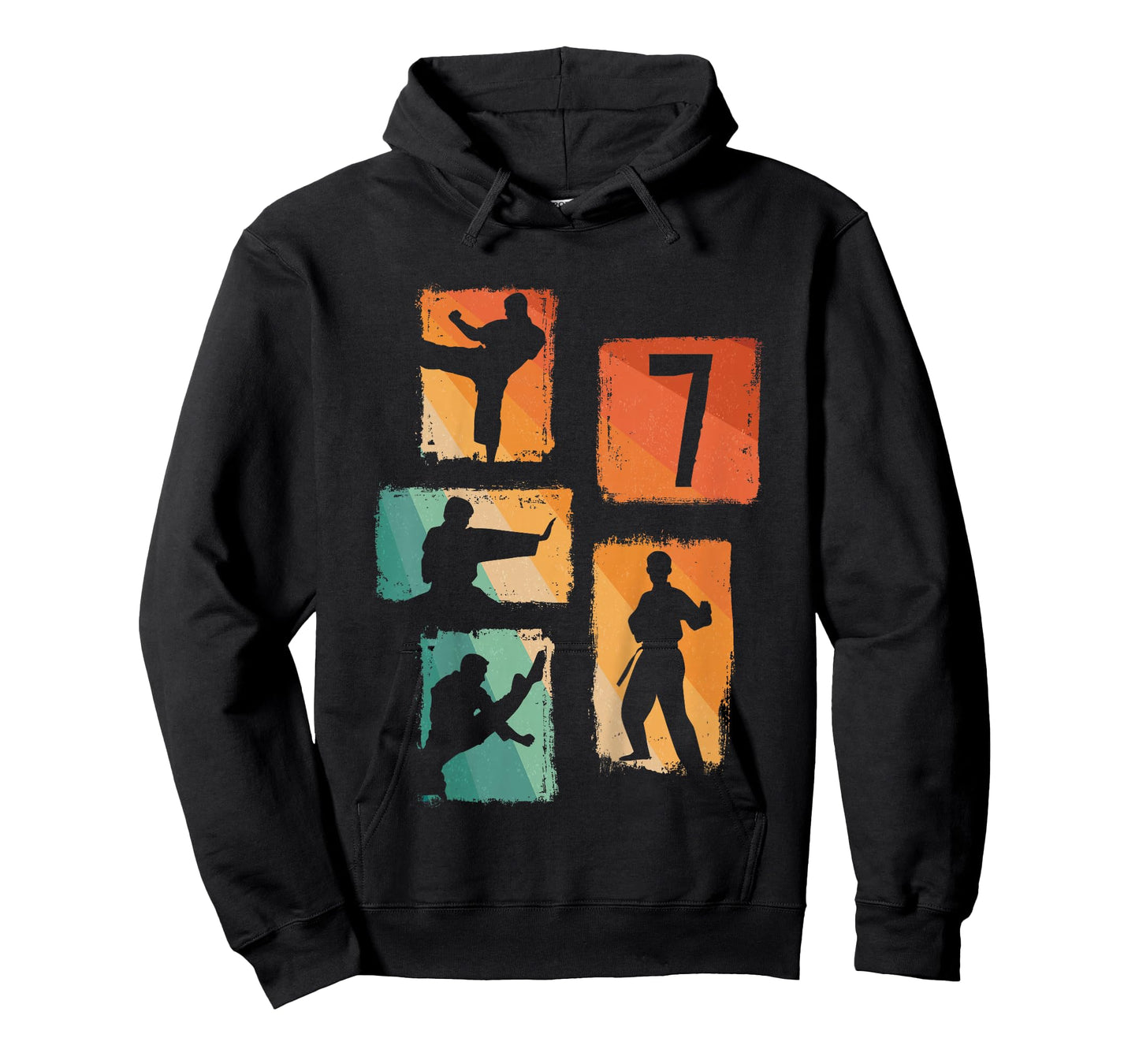 7th Birthday Karate Taekwondo 7 Years Old Boy Martial Arts T-Shirt