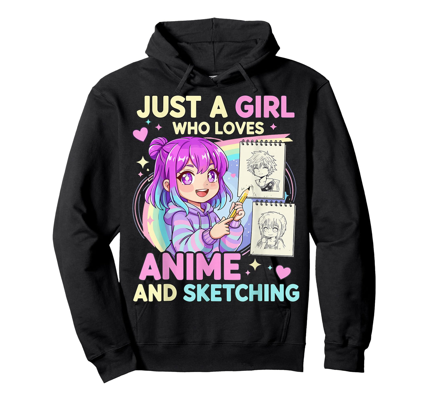 Just A Girl Who Loves Anime and Sketching T-Shirt