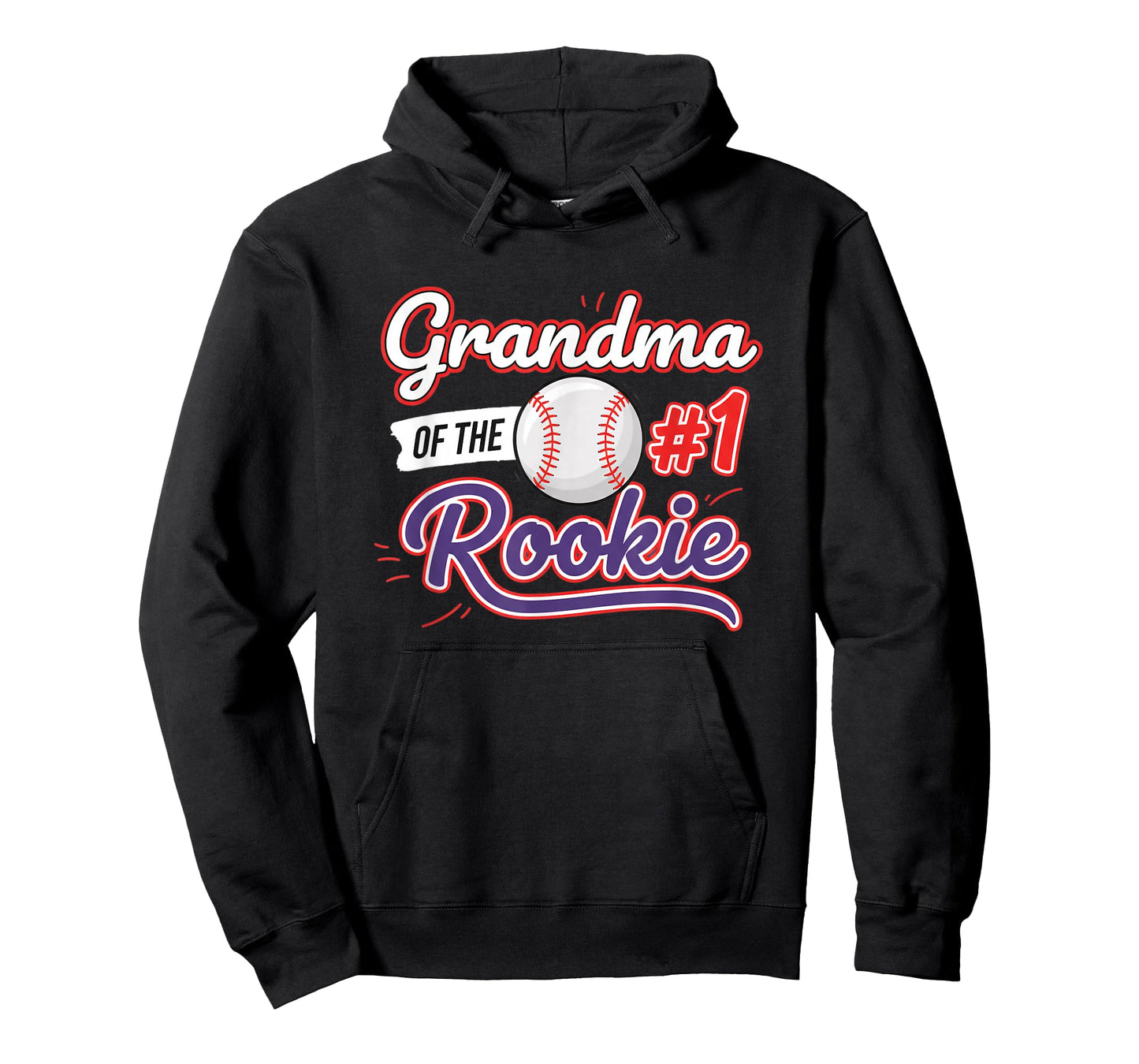 Grandparent Grandma of The #1 Rookie Baseball T-Shirt