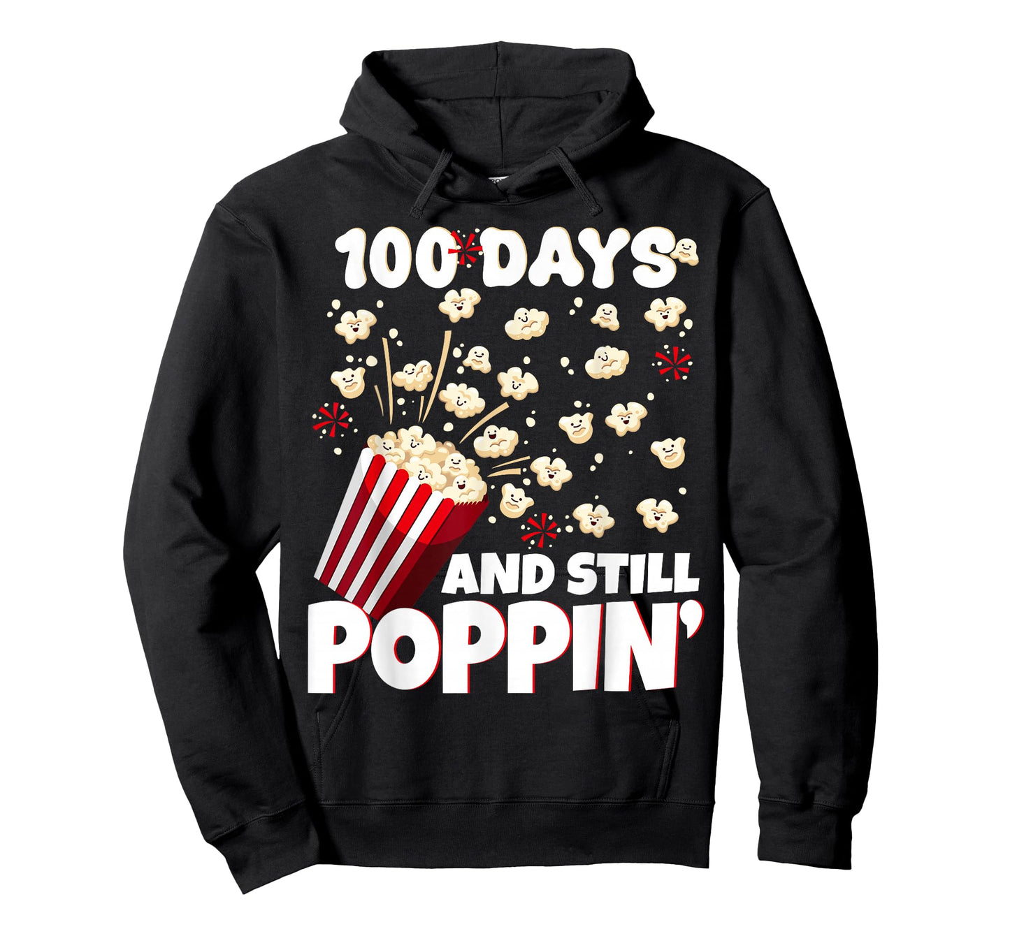 100th Day of School 100 Days and Still Poppin Kids Popcorn T-Shirt