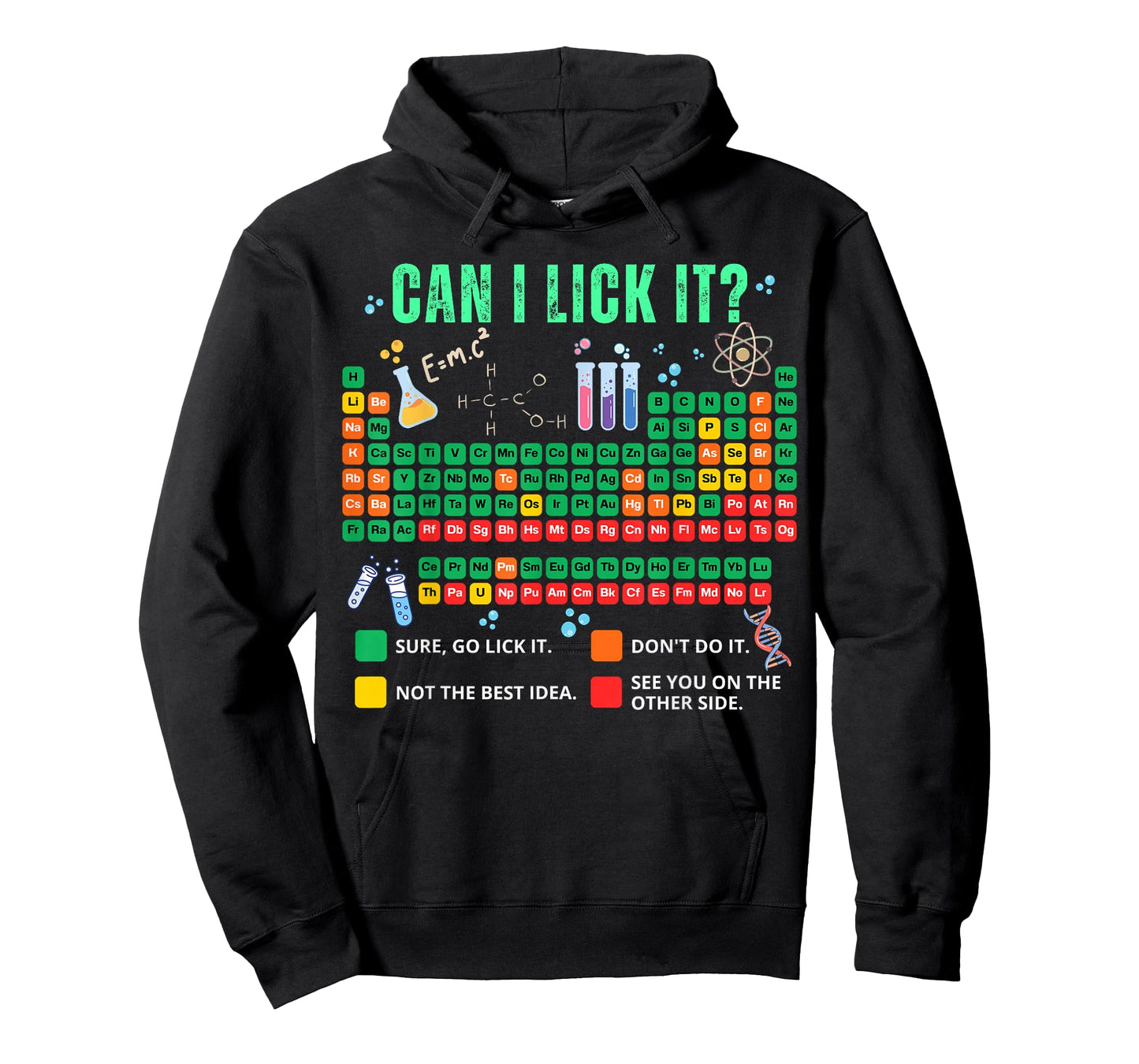 Can I Lick It Periodic Table Chemistry Teacher Student Humor T-Shirt
