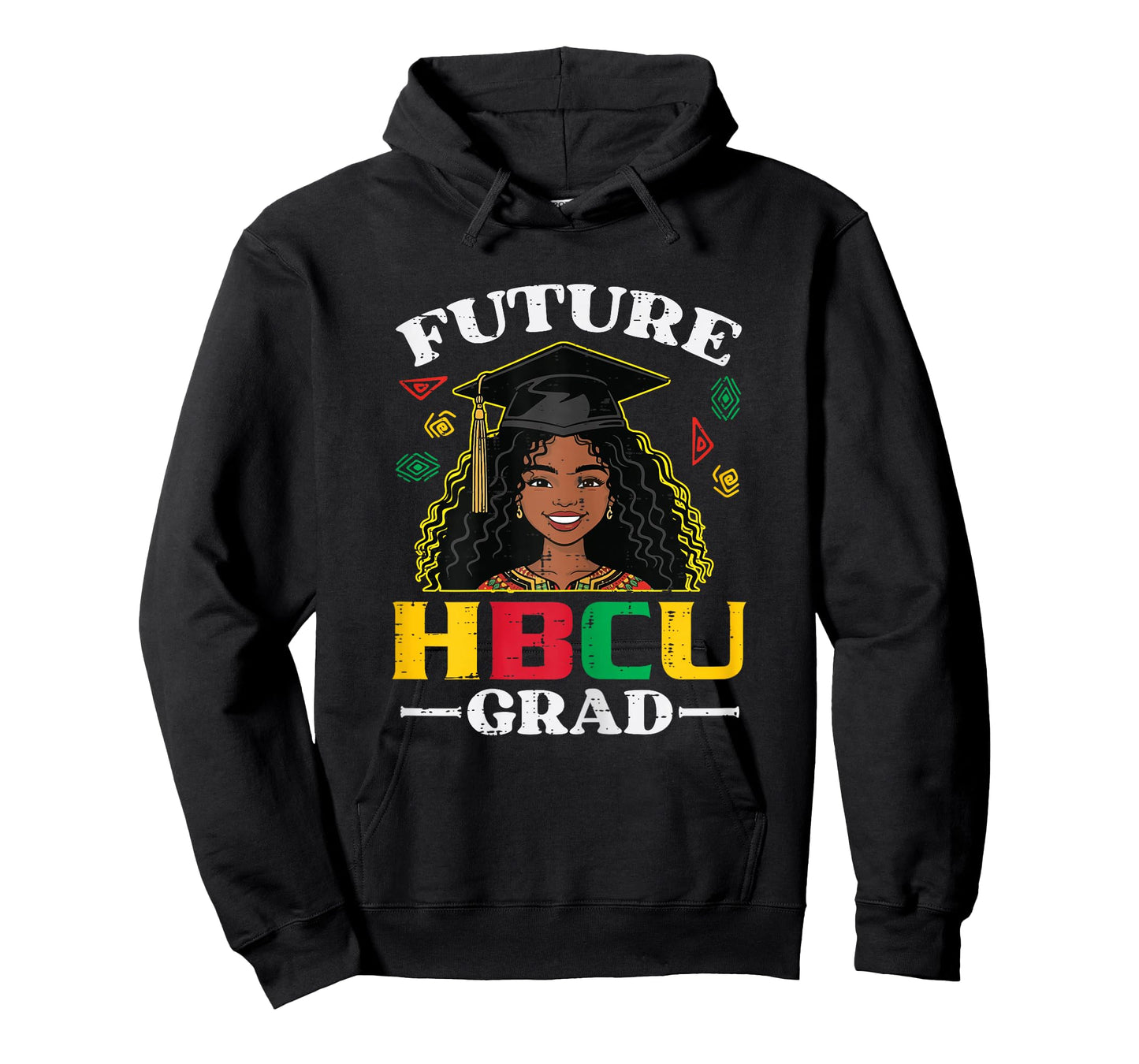 Black History Girl Future HBCU Grad African Girls Kids Women T-Shirt