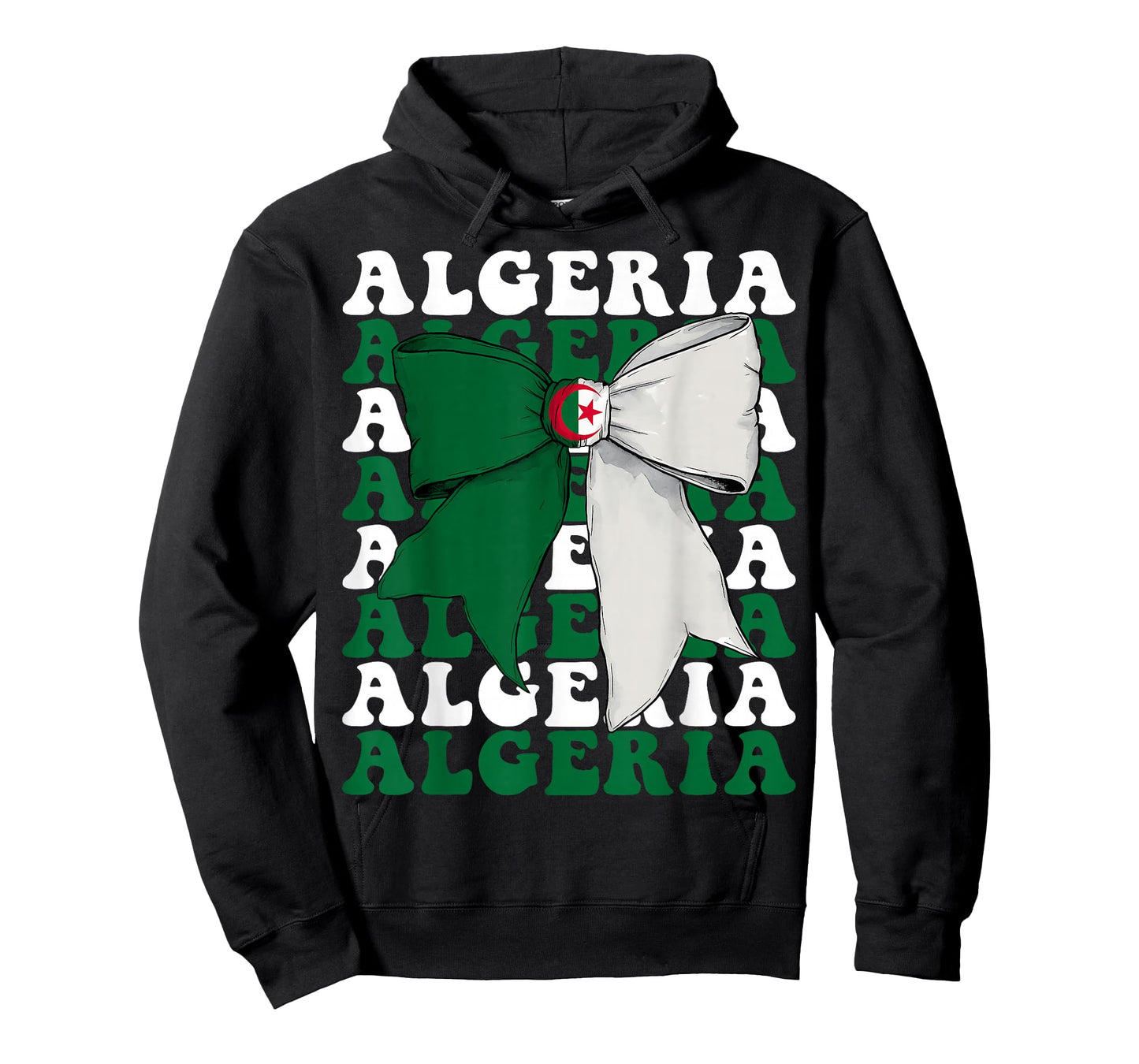 Algeria Algerian Pride Coquette Bow Flag T-Shirt