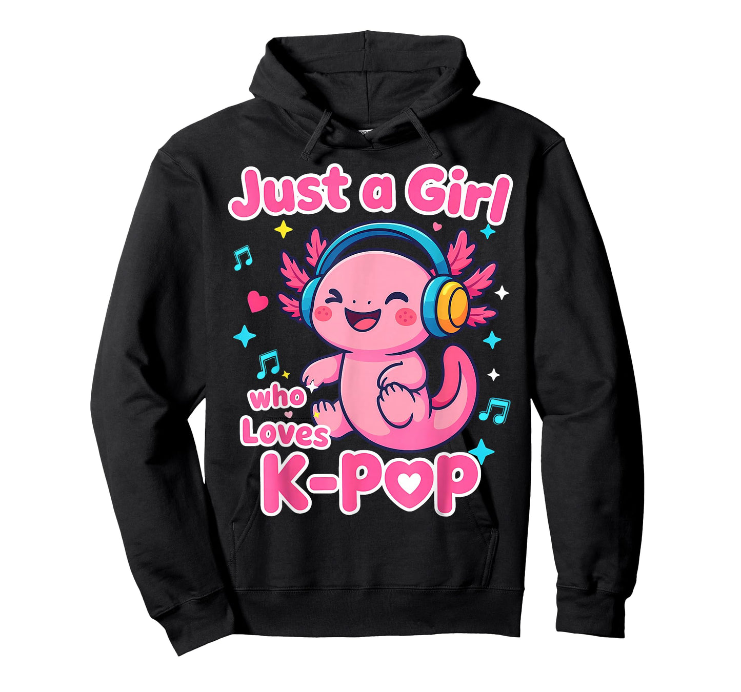 Just A Girl Who Loves K-Pop Cute Axolotl Lover T-Shirt