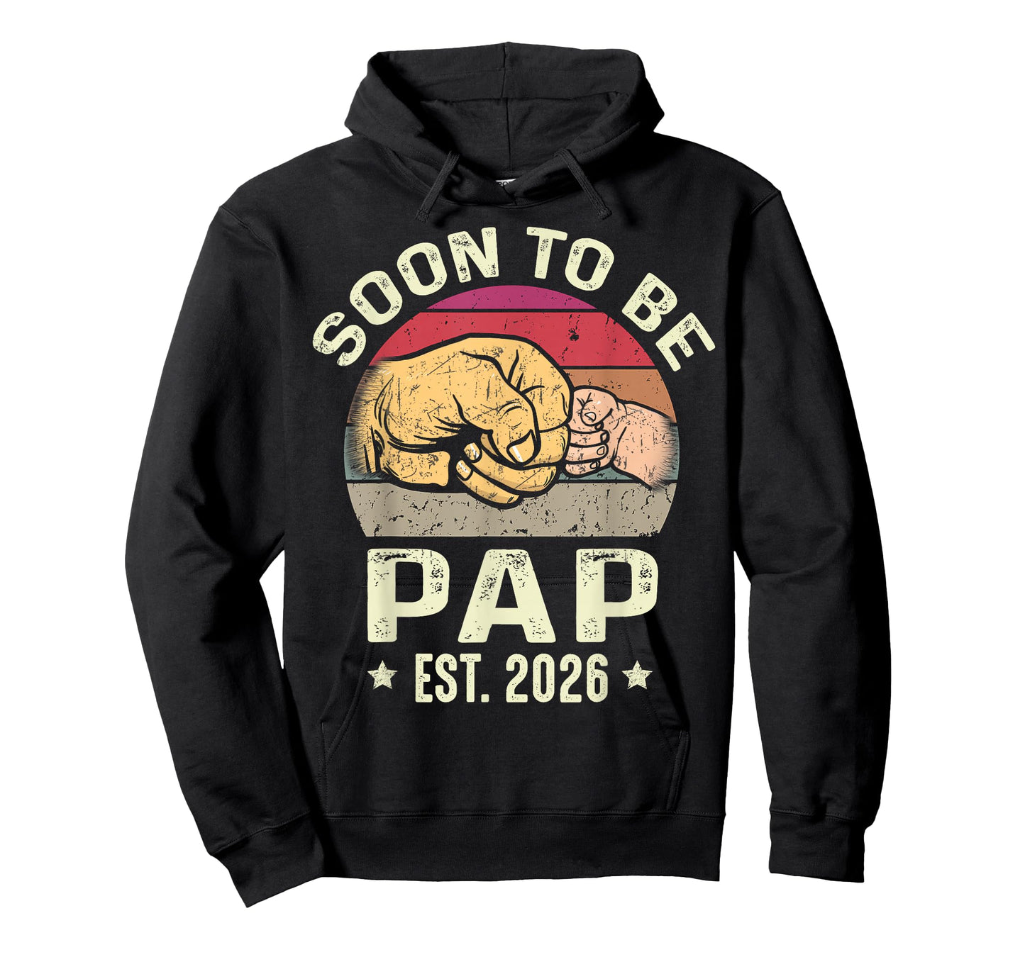 Soon to Be Pap Est 2026 for New Papa Funny Fathers Day T-Shirt