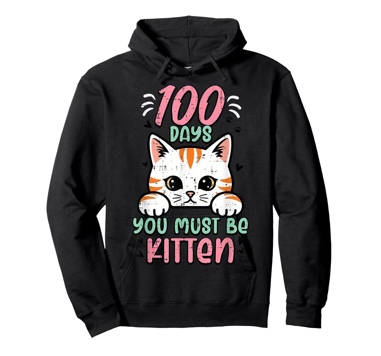 100 Days You Must Be Kitten Cute 100th Day of School Kids T-Shirt